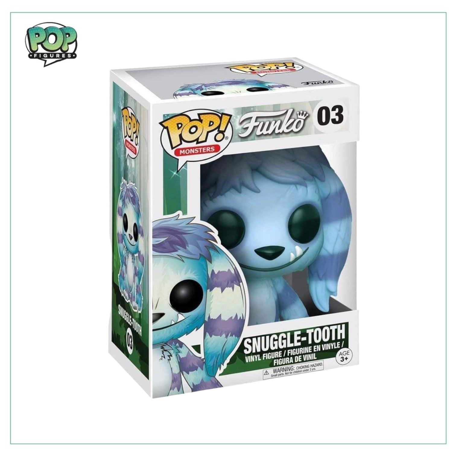 Adorable Snuggle Tooth #03 Funko Pop! from Wetmore Forest, showcasing a whimsical character with a fluffy design and bright eyes.