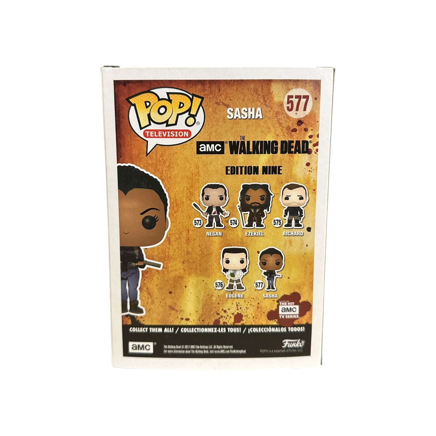 Sonequa Martin-Green Signed Sasha #577 Funko Pop! - The Walking Dead Back