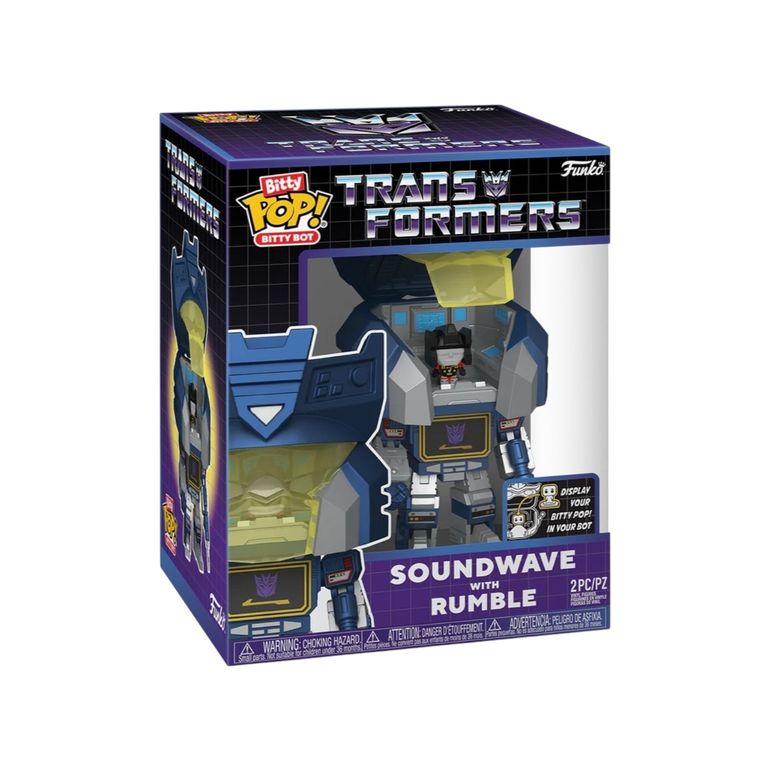 Soundwave and Rumble Funko Pop! Bitty Bots - Transformers