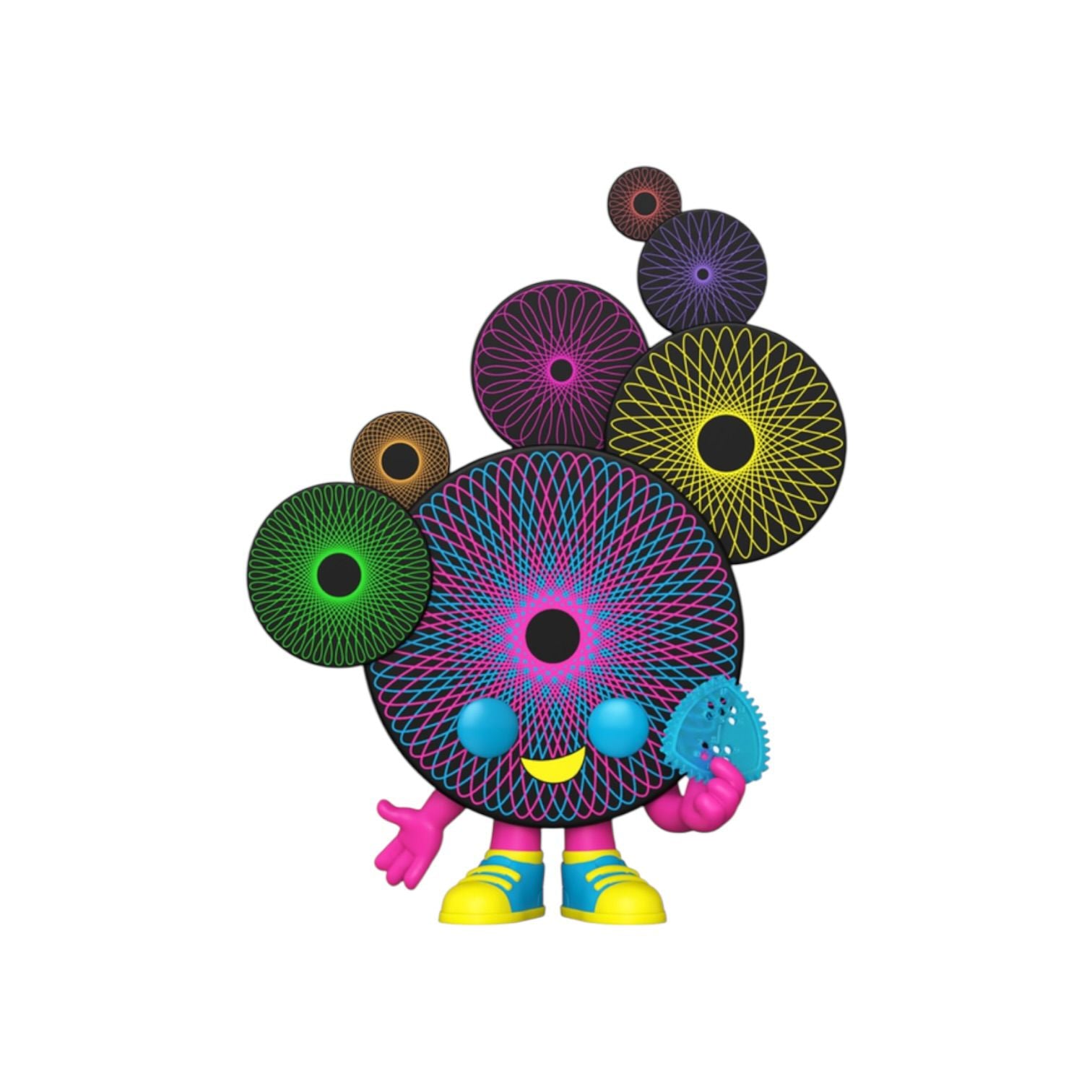 Spirograph 171 Funko Pop Blacklight Chase out of packaging on a white background