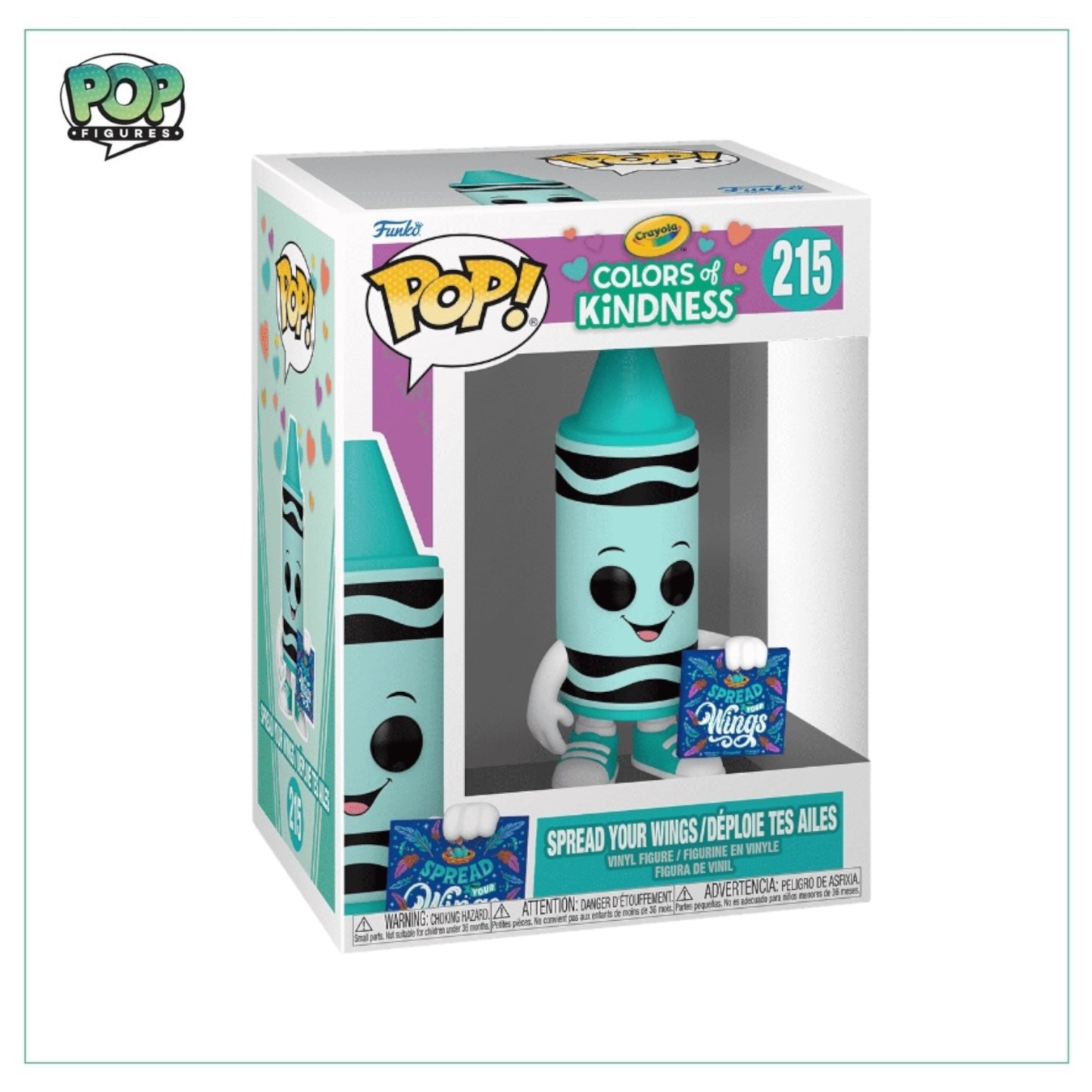 Funko Pop! Spread Your Wings #215 from Colors of Kindness by Crayola, featuring vibrant colors and a joyful design.