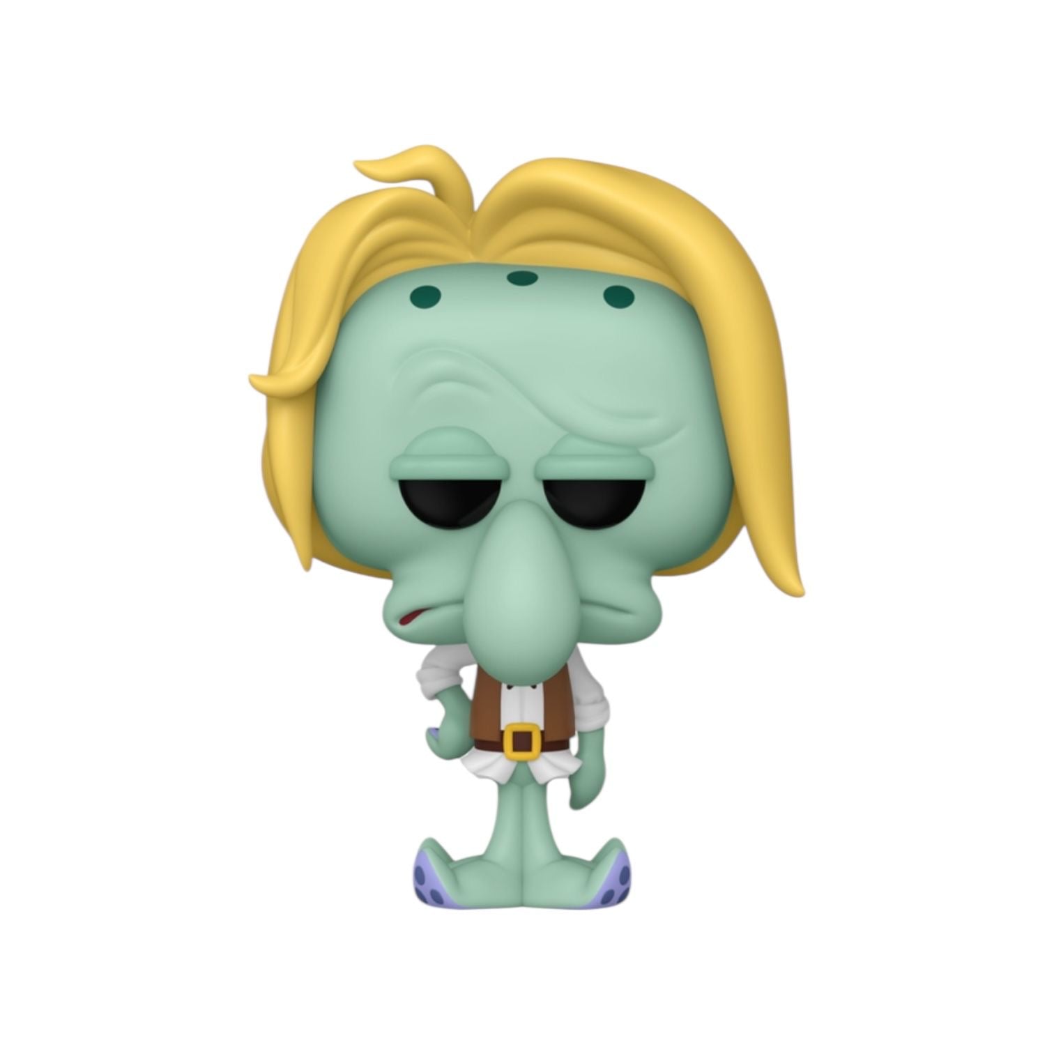 Funko Pop! vinyl figure of a character with green skin and yellow hair on a white background