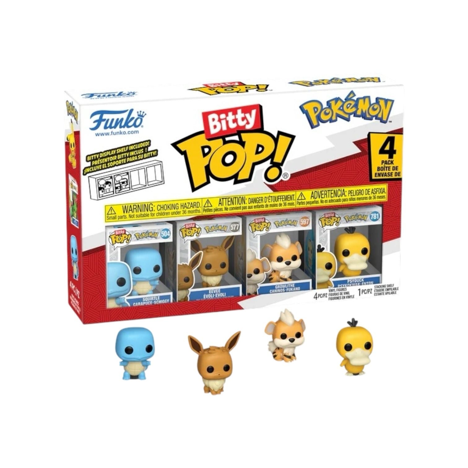 Squirtle Funko 4 Pack Bitty Pop