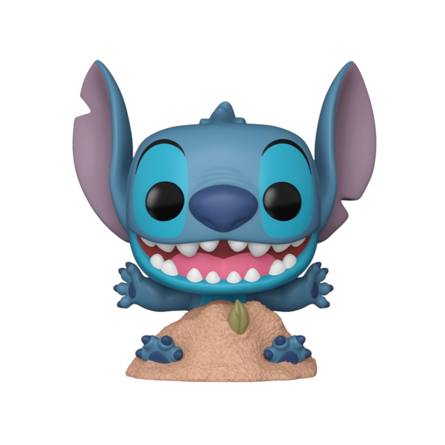 Stitch buried in sand heap