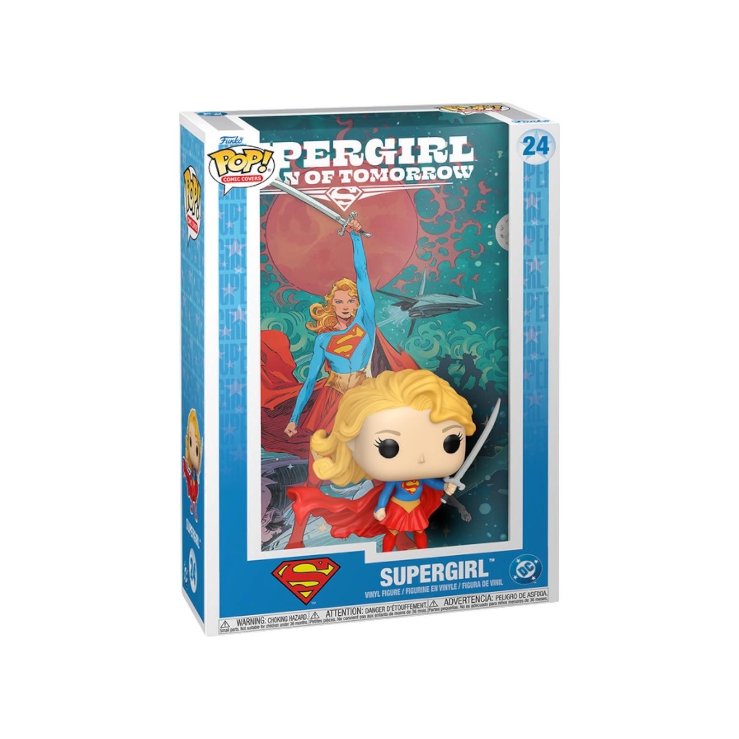 Supergirl action figure in packaging with Superman logo