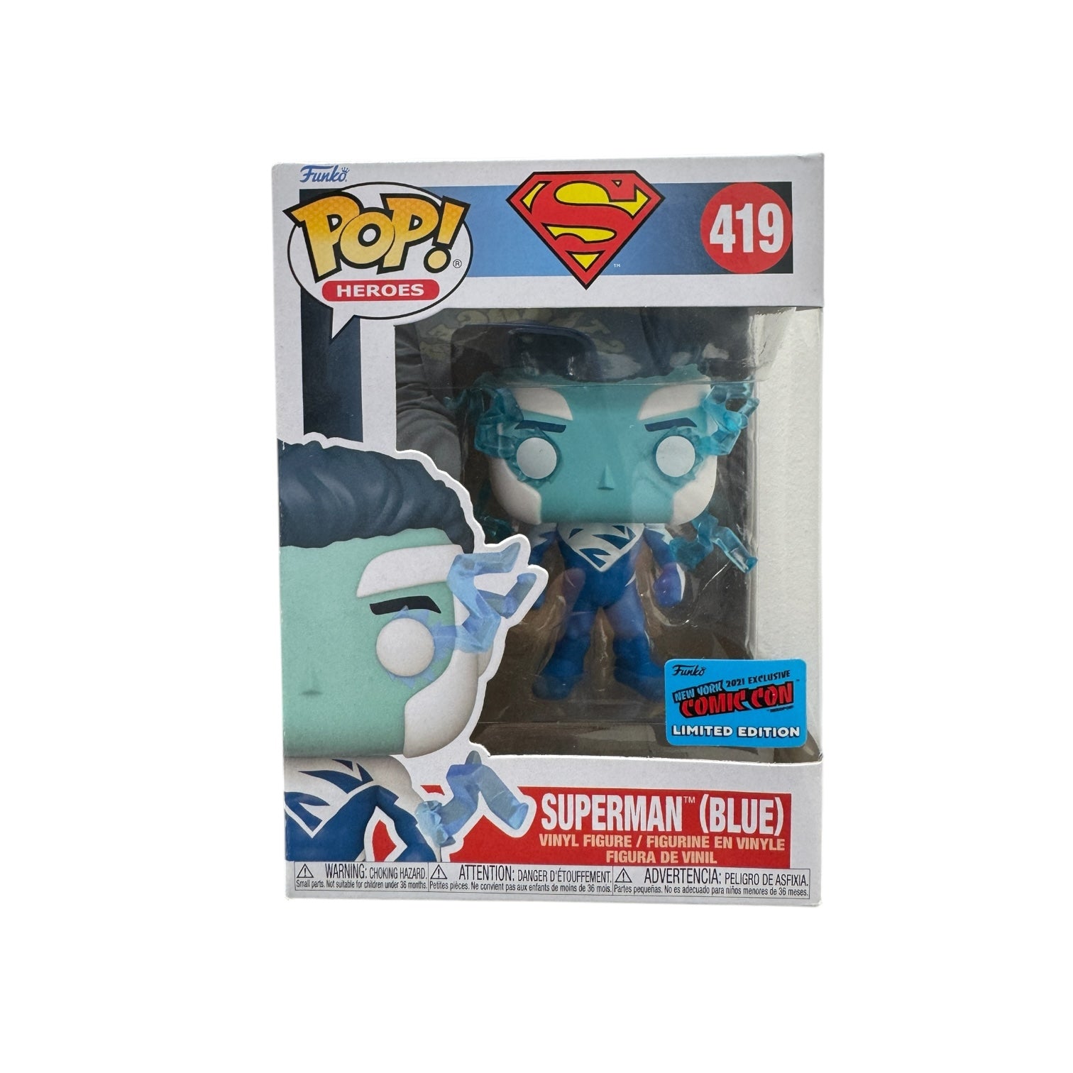 Superman (Blue) Funko Pop! 2021 NYCC Official Exclusive