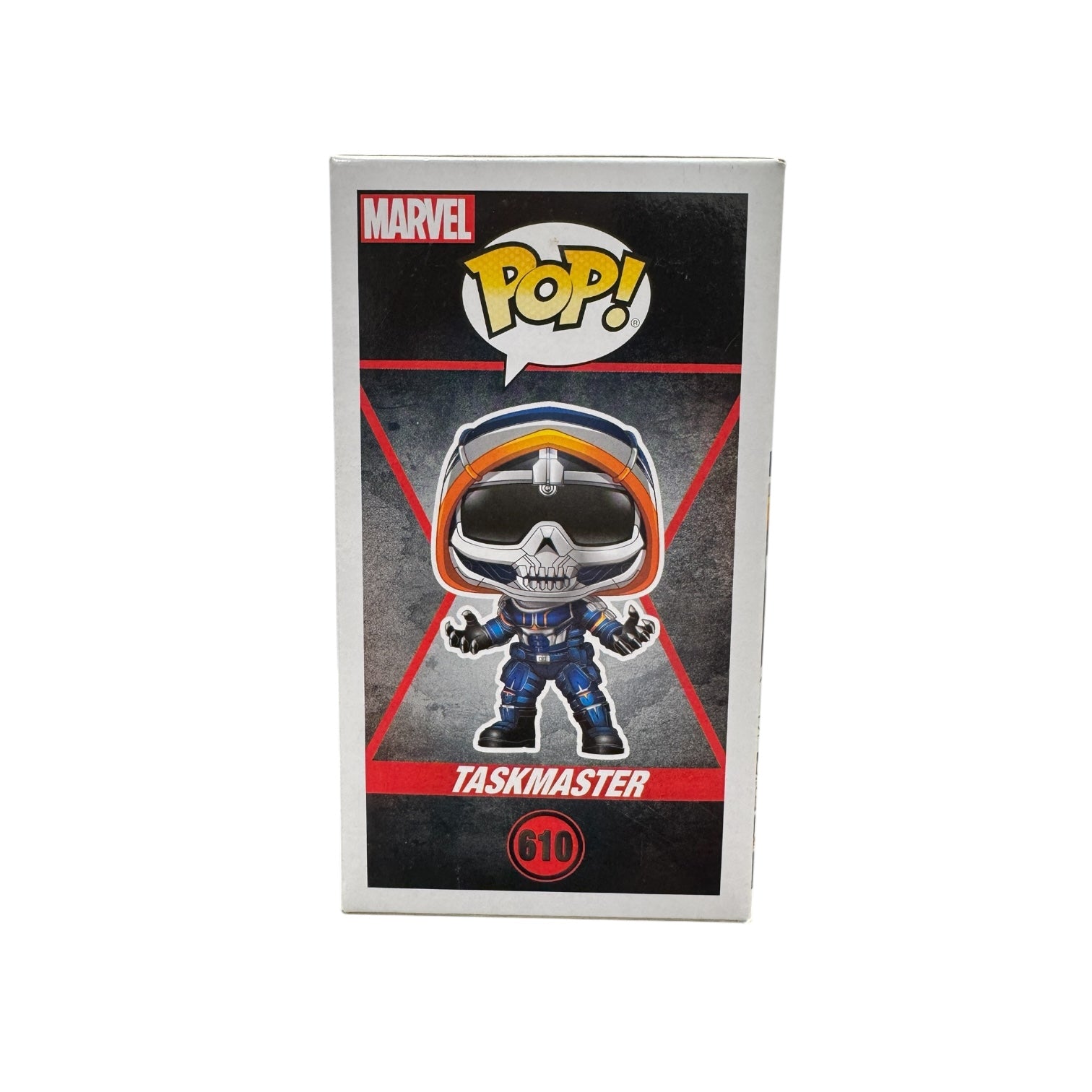 Taskmaster Black Widow Marvel Funko Pop! Walmart Exclusive Side of box
