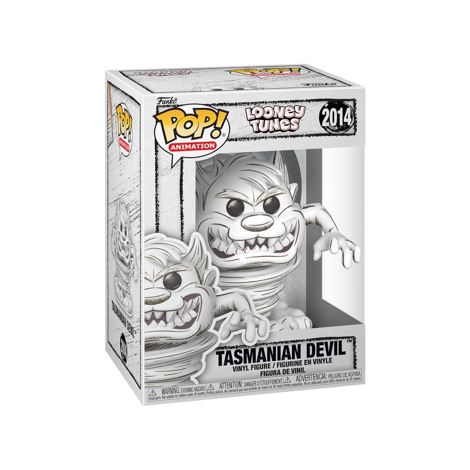 Funko Pop! Tasmanian Devil figure in packaging on a white background