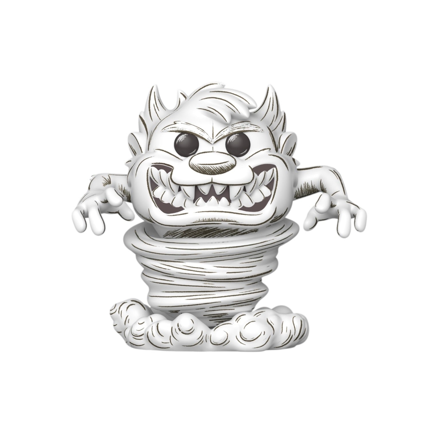 Silver dragon figurine on a white background