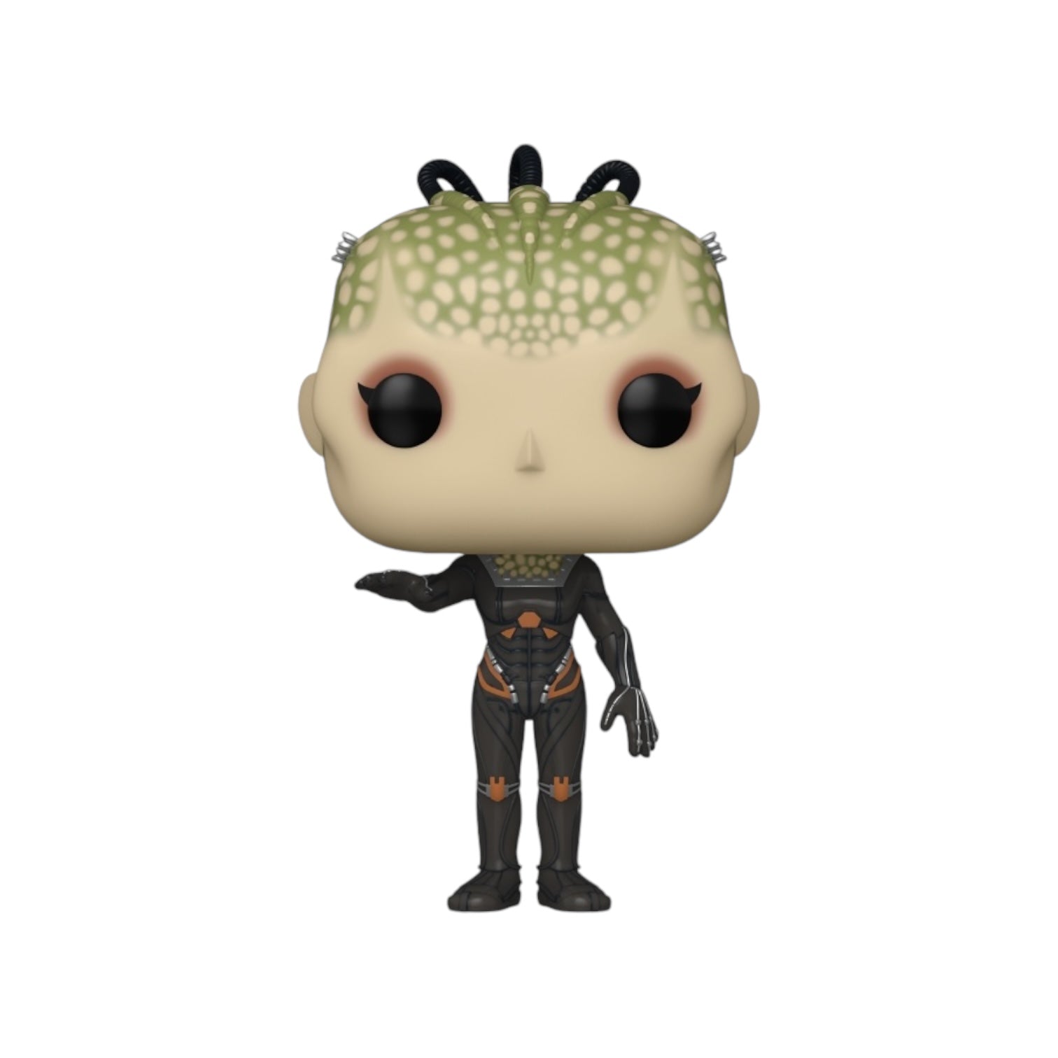 The Star Trek Borg Queen in black future suit