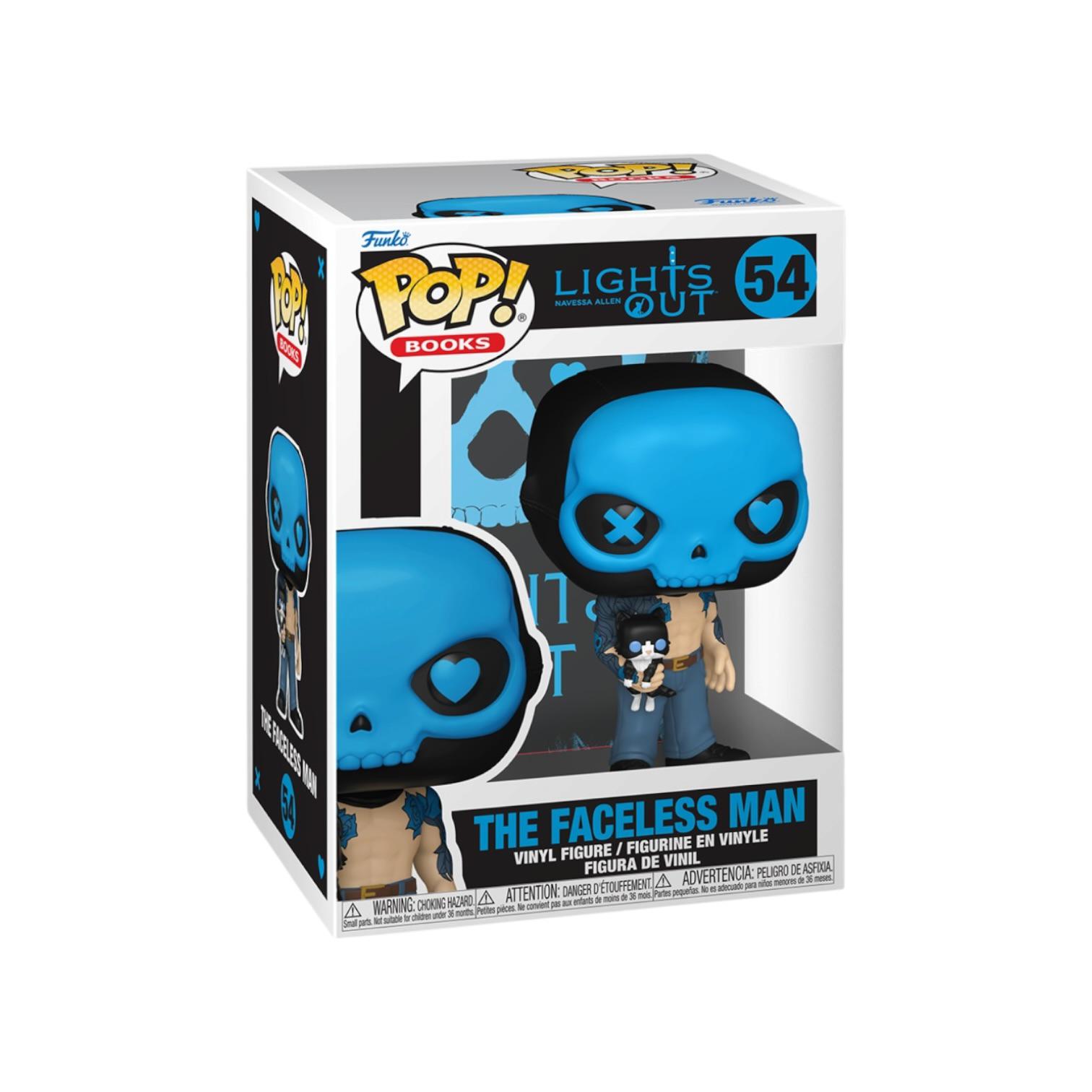 Funko Pop! vinyl figure packaging for 'The Faceless Man' from 'Lights Out' on a white background