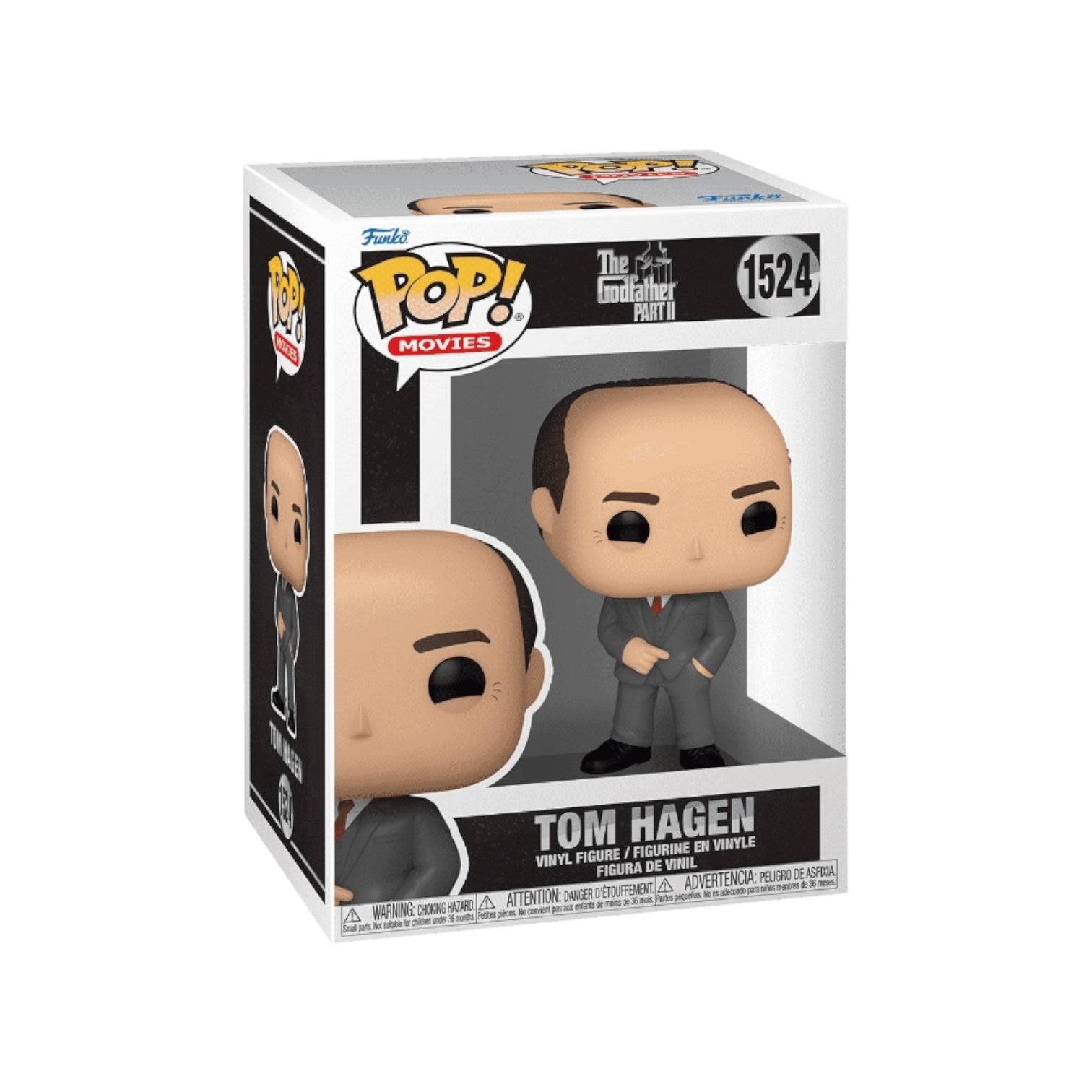 Tom Hagen Funko Pop! #1524 from The Godfather Part II, featuring the character in a classic suit with a serious expression.