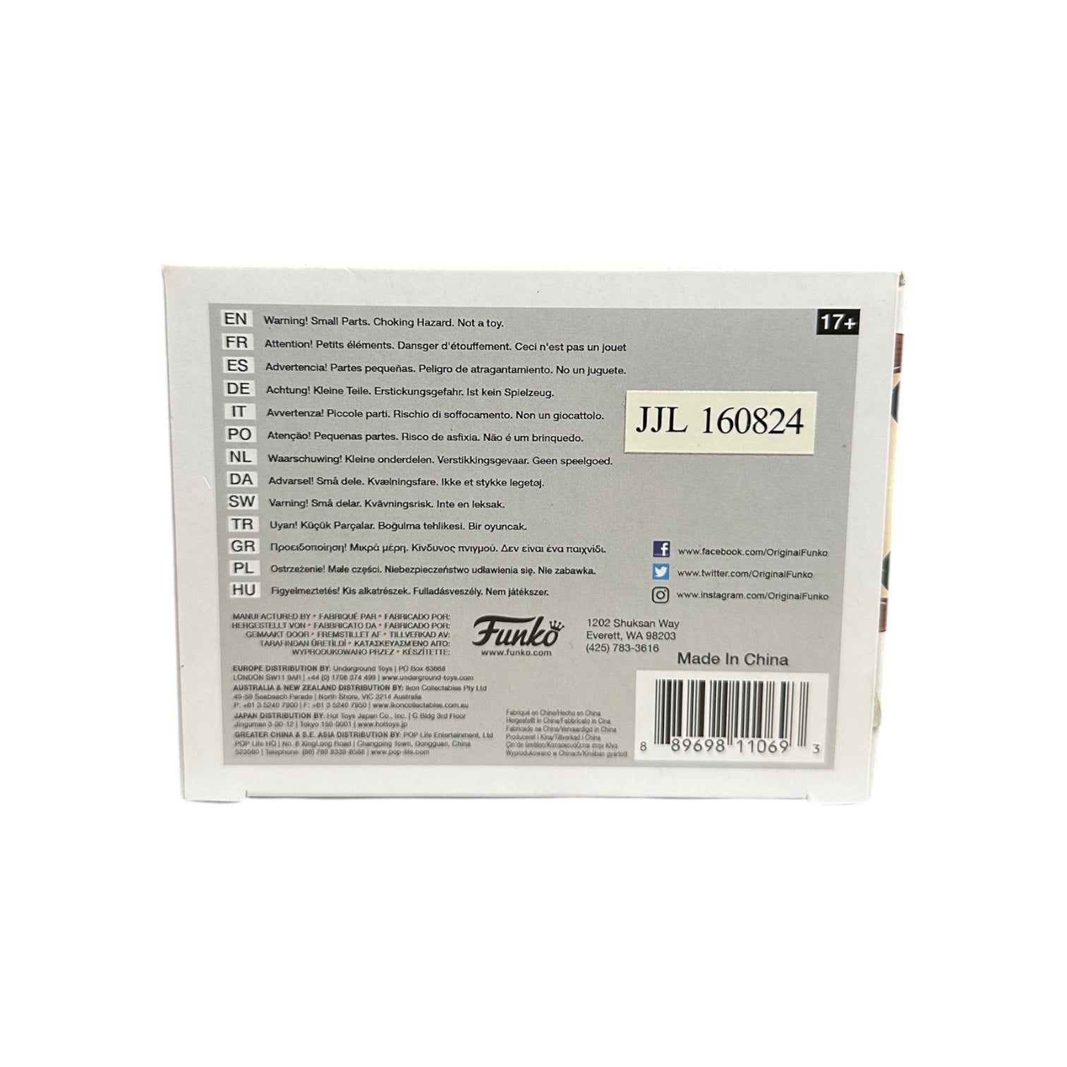 Tom Payne Signed Jesus #389 Funko Pop! - The Walking Dead Bottom