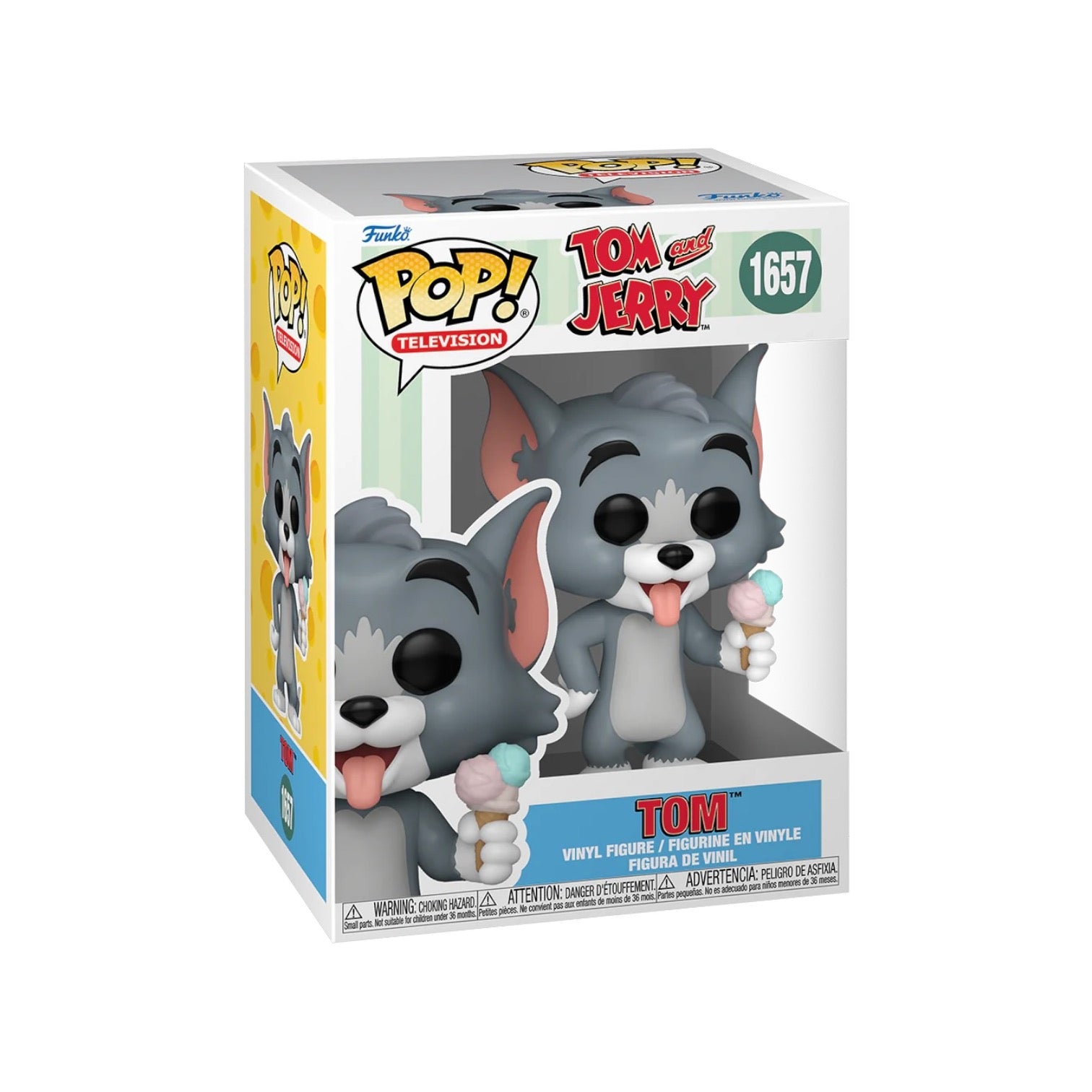 Funko Pop! figure of Tom from Tom & Jerry, holding an ice cream cone, available for preorder.