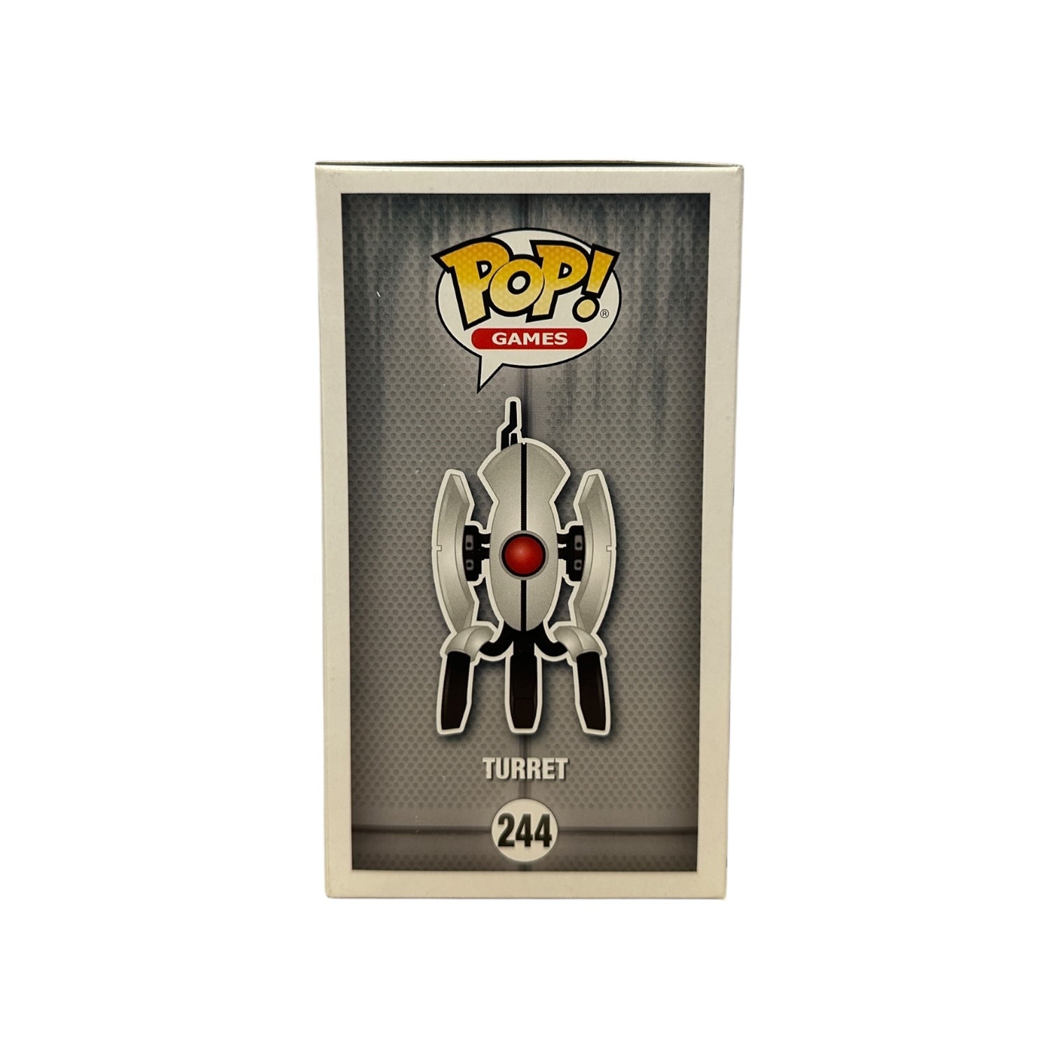 Funko Pop! Games Turret figure packaging on a white background
