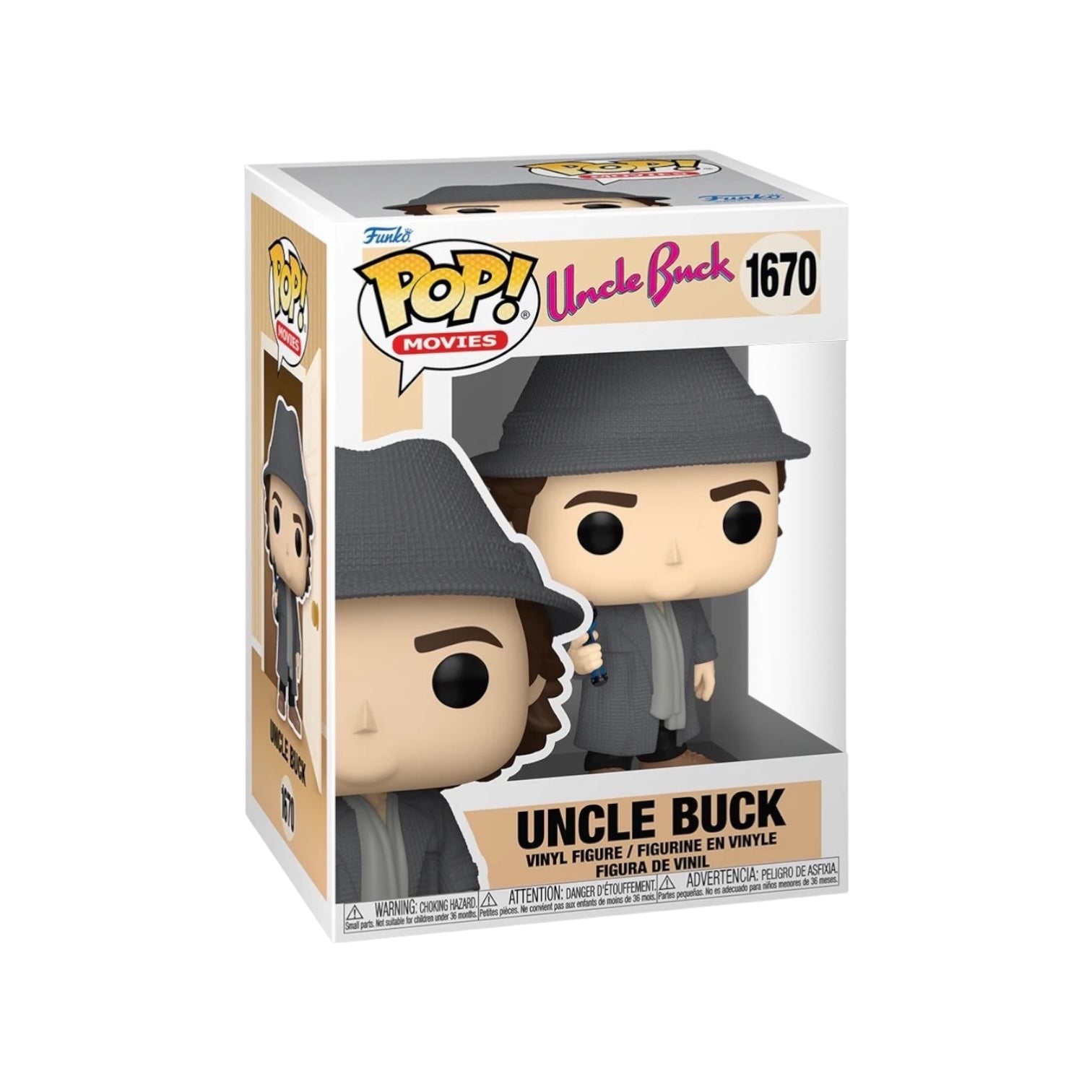 Uncle Buck Funko Pop! #1670, featuring the character in a classic pose, capturing his humorous essence and style.
