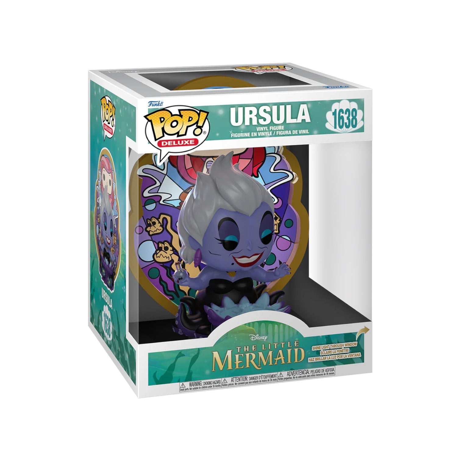Funko Pop! Deluxe Ursula figure in packaging on a white background