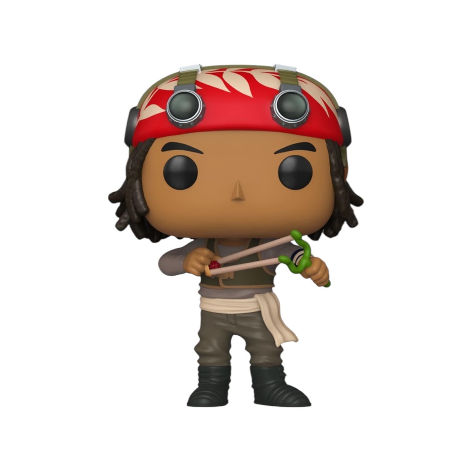 Funko Pop! vinyl figure with a red helmet and goggles on a white background