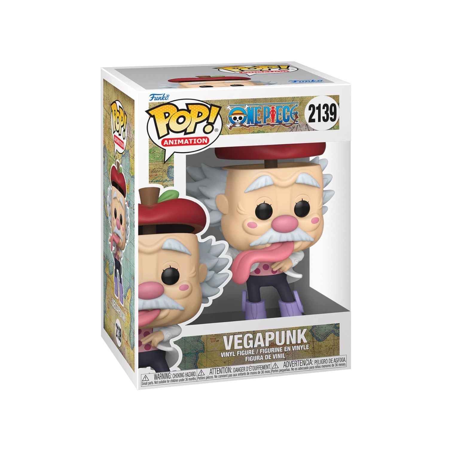 Funko Pop! Animation Vegapunk figure packaging on a white background