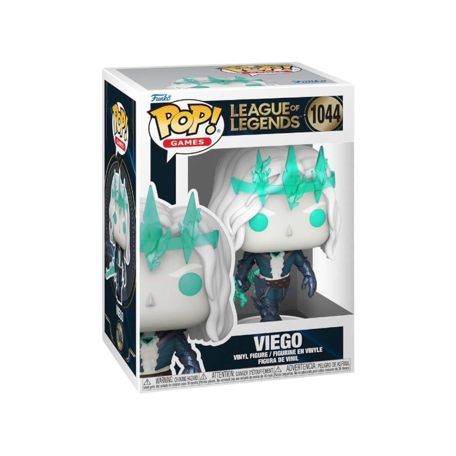 Viego #1044 Funko Pop! figure from League of Legends, featuring the character in a detailed collectible design.