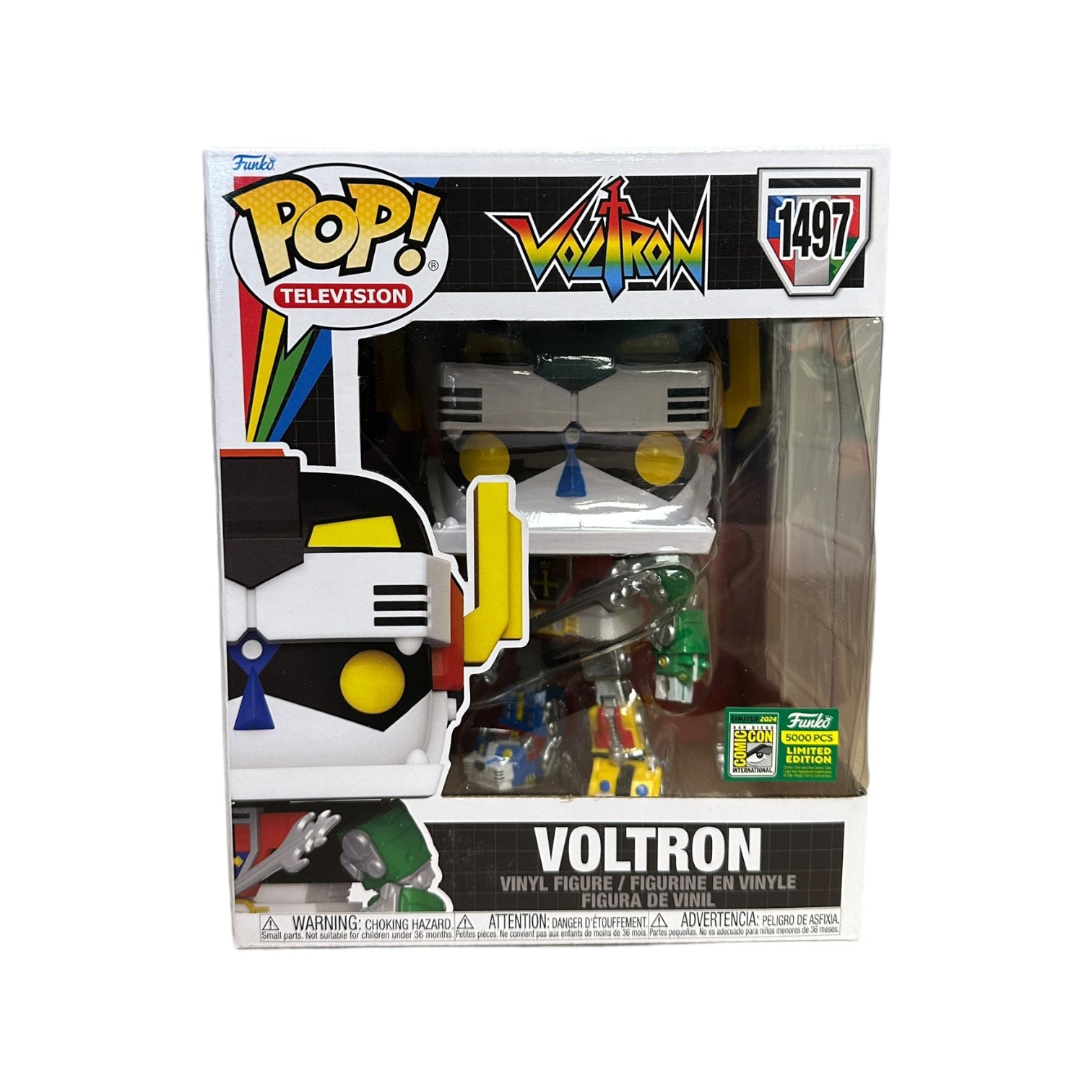 Funko Pop! Voltron #1497, 6" SDCC 2024 Exclusive, limited to 5000 pieces, in great condition (8.75/10).
