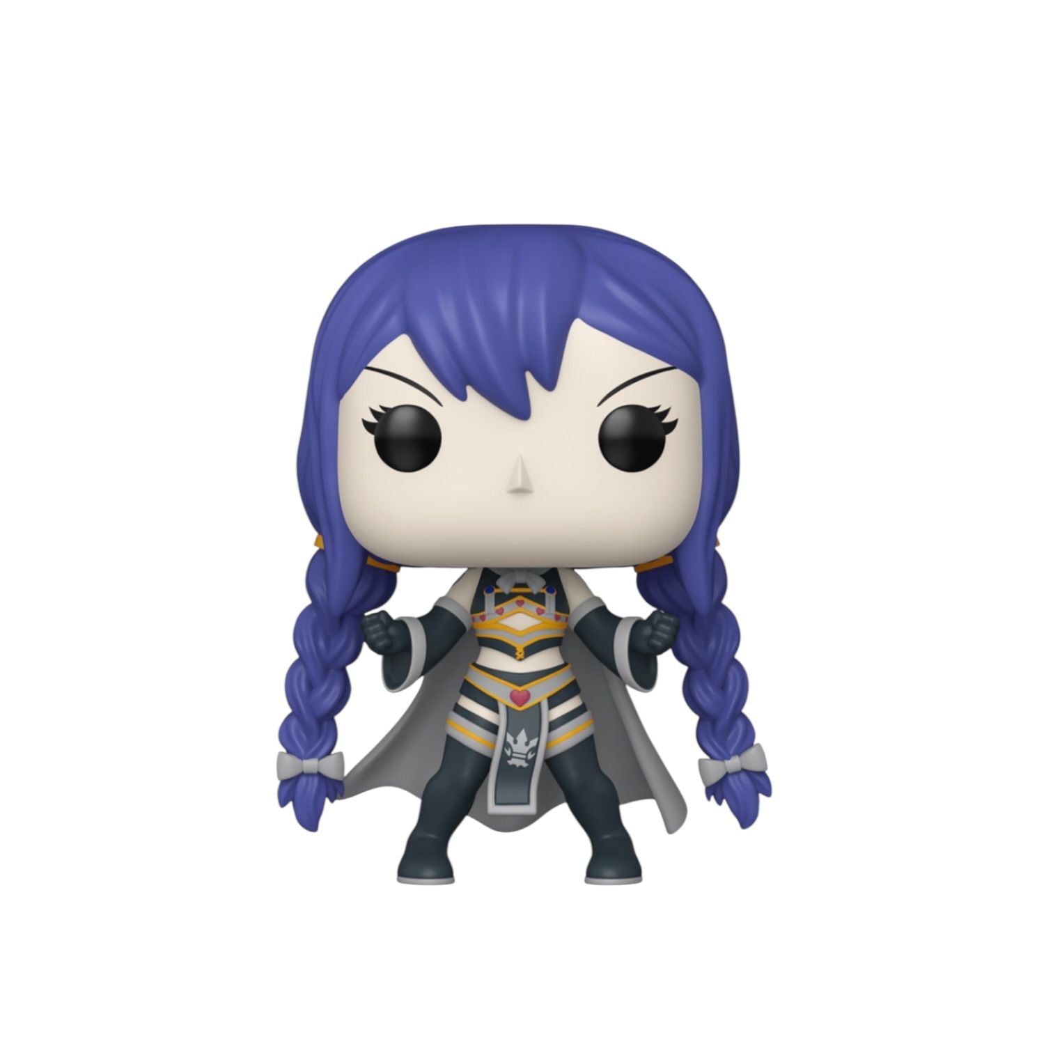 Funko Pop! vinyl figure with blue hair and a detailed outfit on a white background