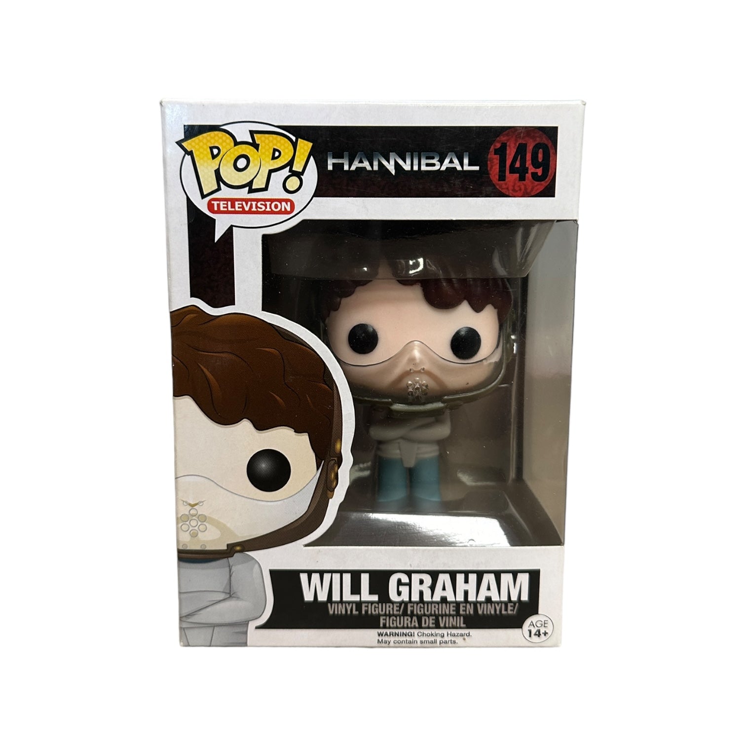 Funko Pop! of Will Graham in a straitjacket from Hannibal, 2015 edition, rated 8/10 for condition.