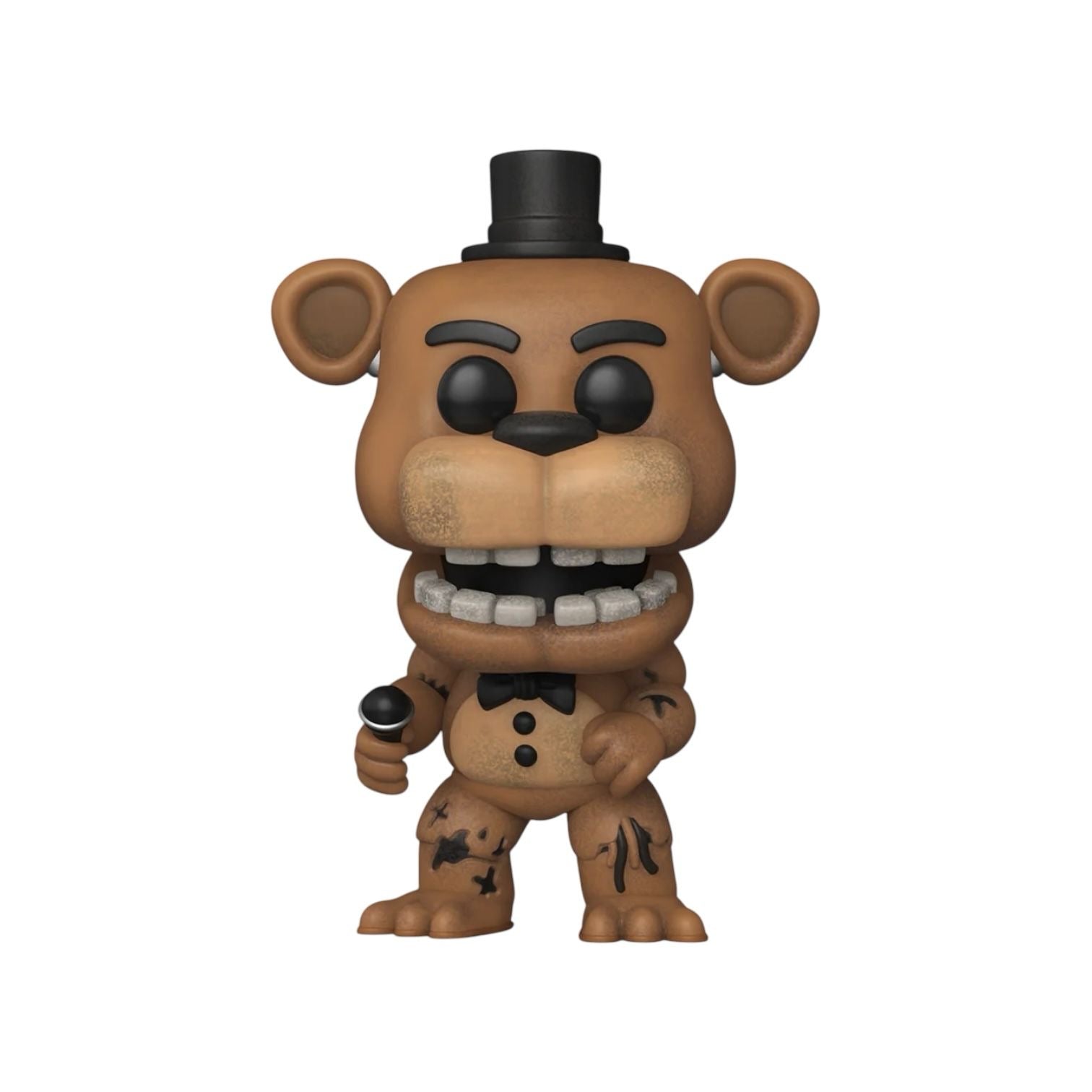 Give your collection a jump scare with POP! Withered Freddy! Complete your Five Nights at Freddy’s™ lineup by closing in on POP! Withered Freddy before this animatronic moves! Vinyl figure is approximately 4.3 in (10.9 cm) tall.