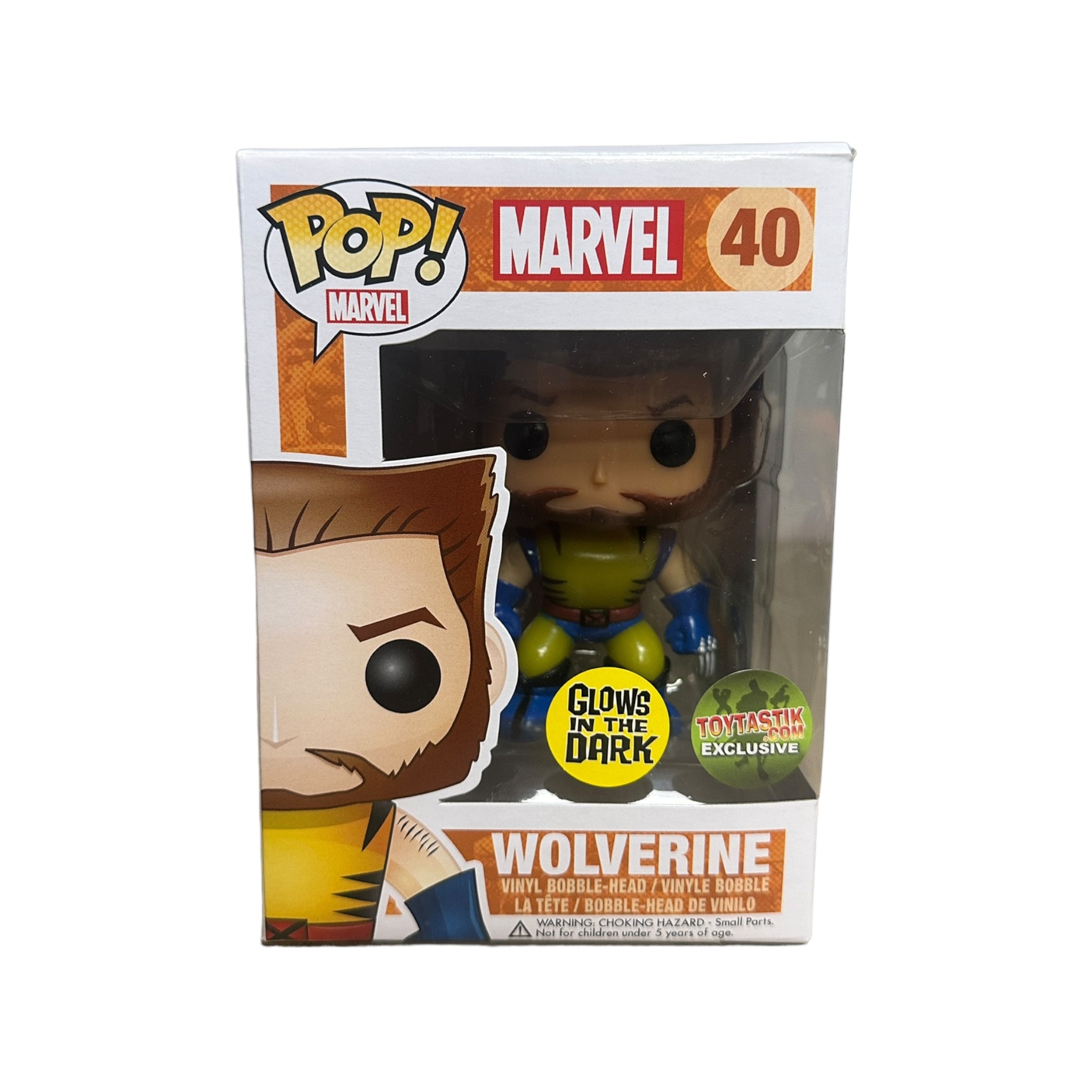 Wolverine #40 Funko Pop! glows in the dark, Toytastik Exclusive, limited to 500 pieces, condition 8.5/10.
