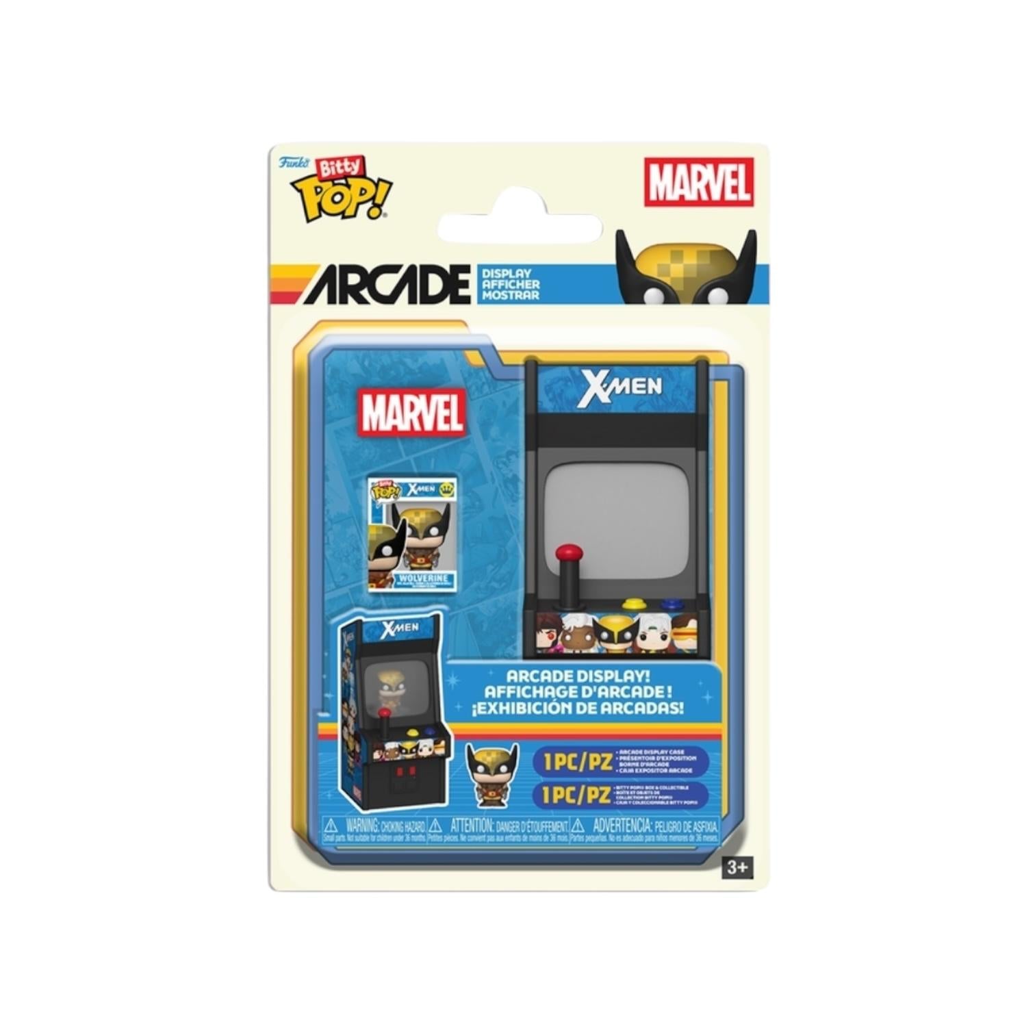 X-men Bitty Arcade Bitty in packaging on white background