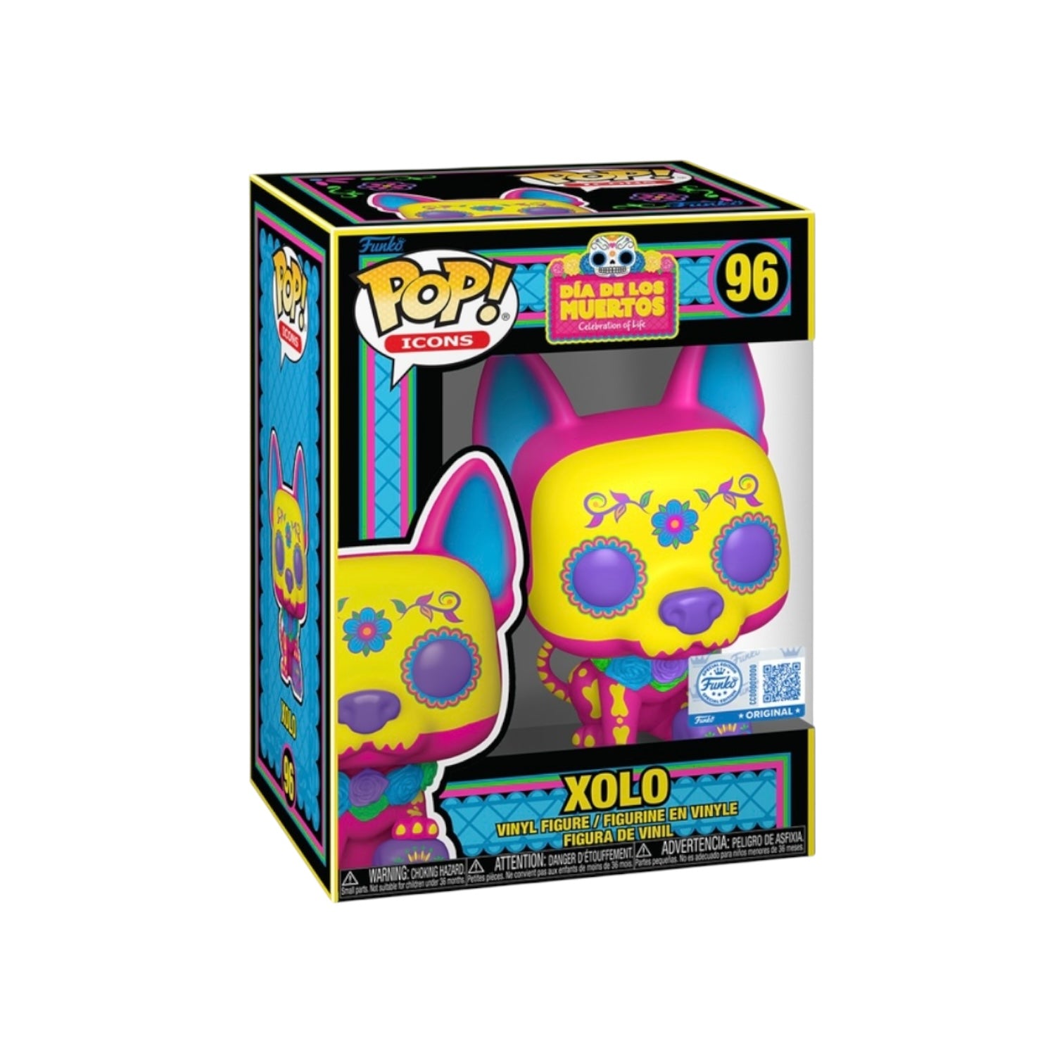 Xolo #96 (Blacklight) Funko Pop! - Dia De Los Muertos - Funko Hollywood Exclusive Box