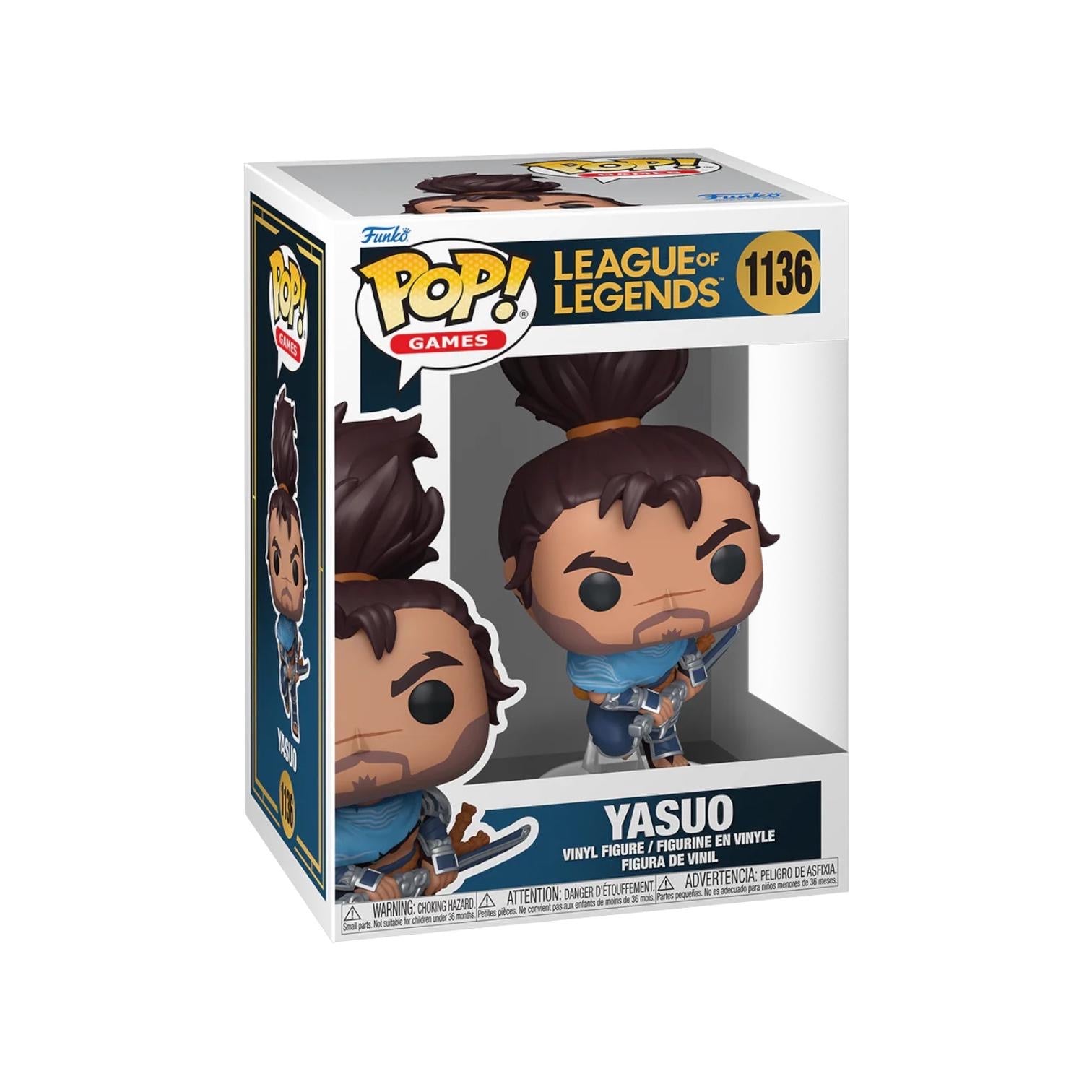 Funko Pop! vinyl figure packaging for Yasuo from League of Legends