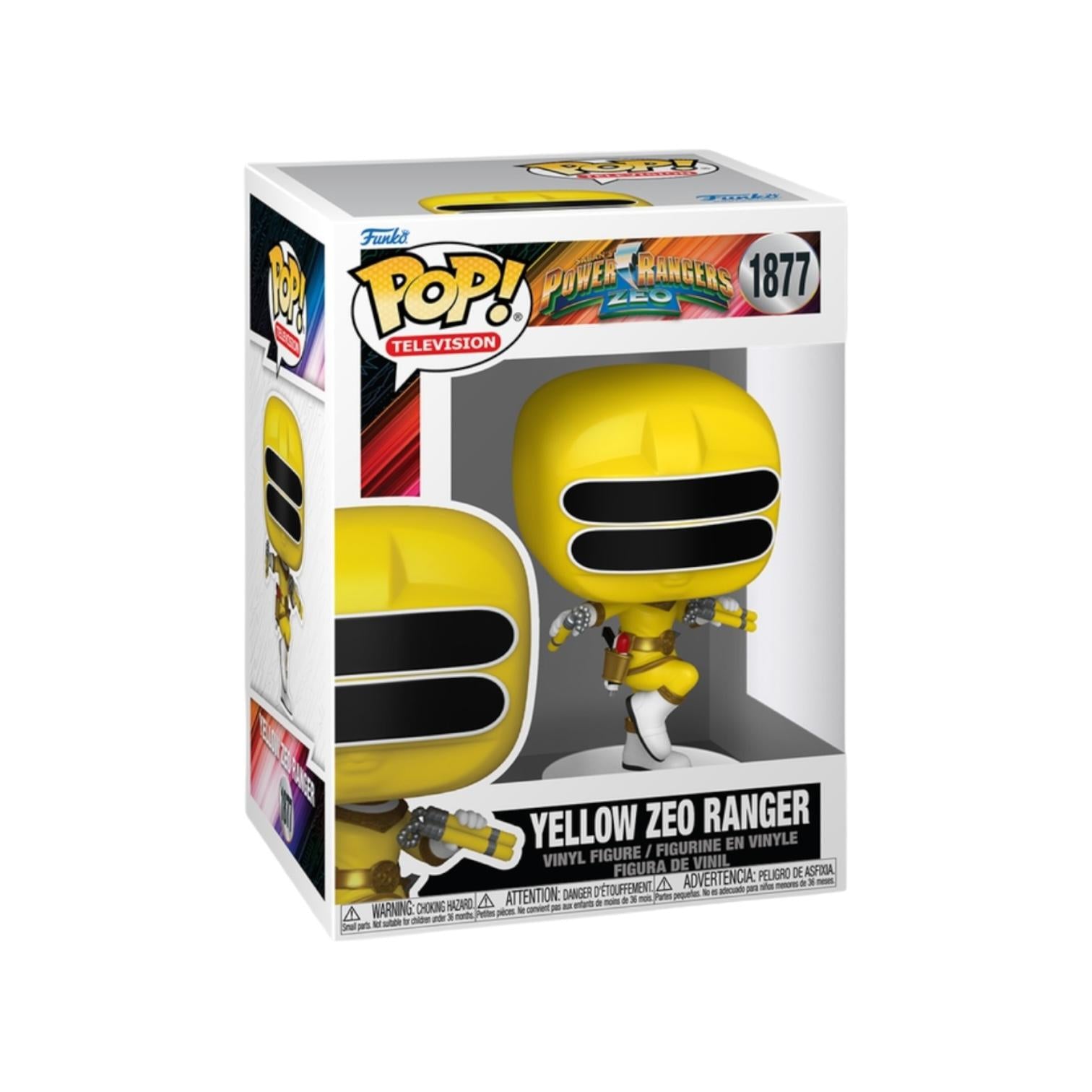 Yellow Zeo Ranger Funko Pop! vinyl figure in packaging