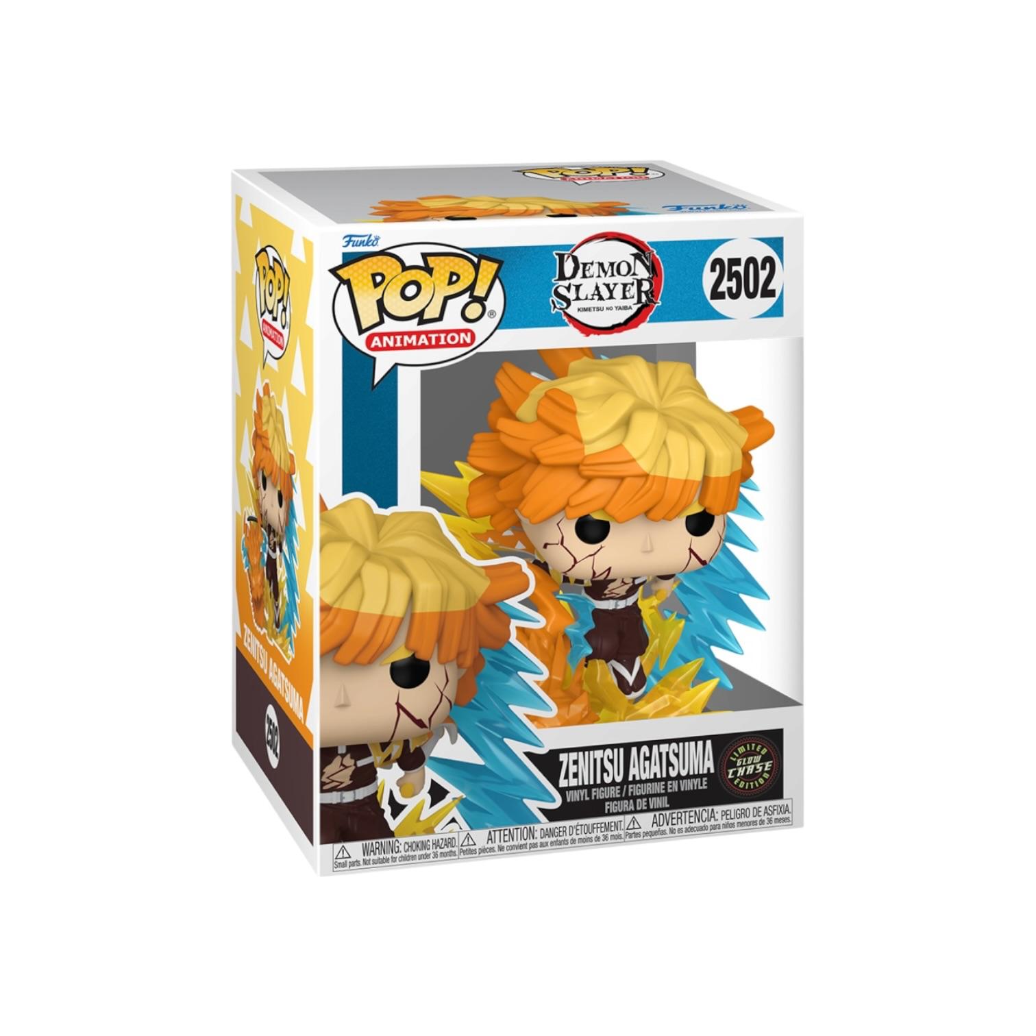 Funko Pop! vinyl figure packaging for Demon Slayer Zenitsu Agatsuma on a white background