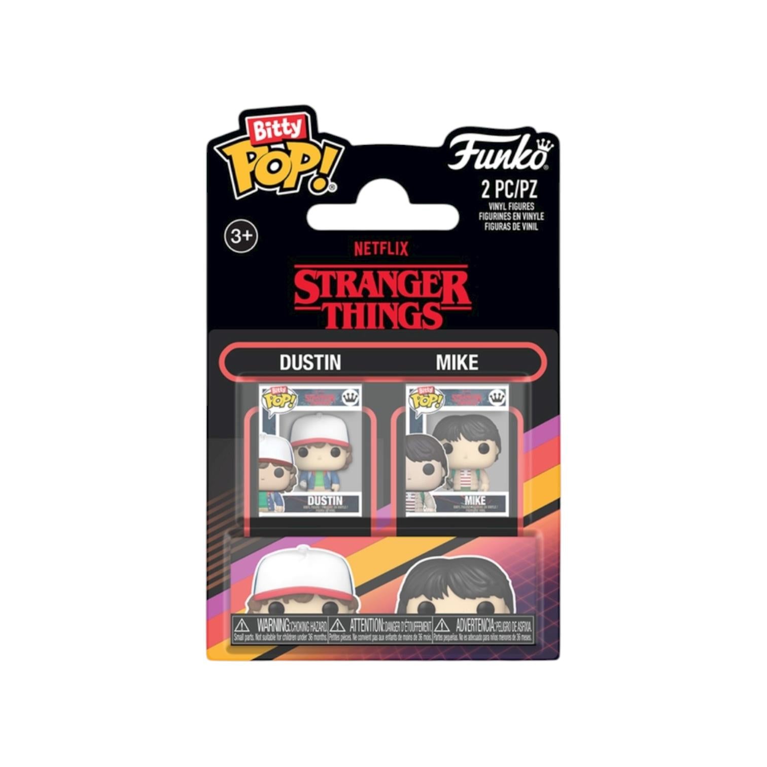 Dustin & Mike Funko 2 Pack Bitty Pop - Stranger Things
