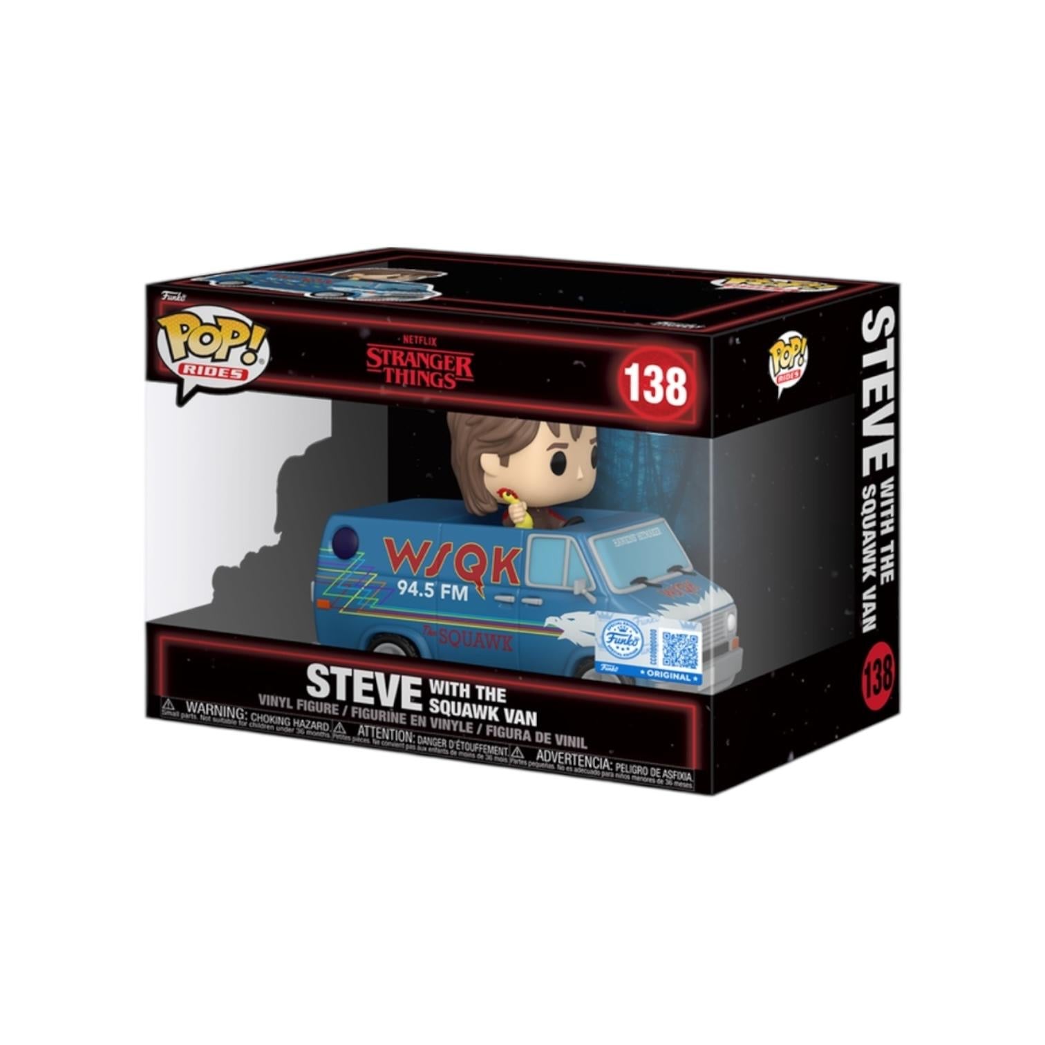 Steve with The Squawk Van #138 Funko Pop Rides - Stranger Things: Season 5 - PREORDER