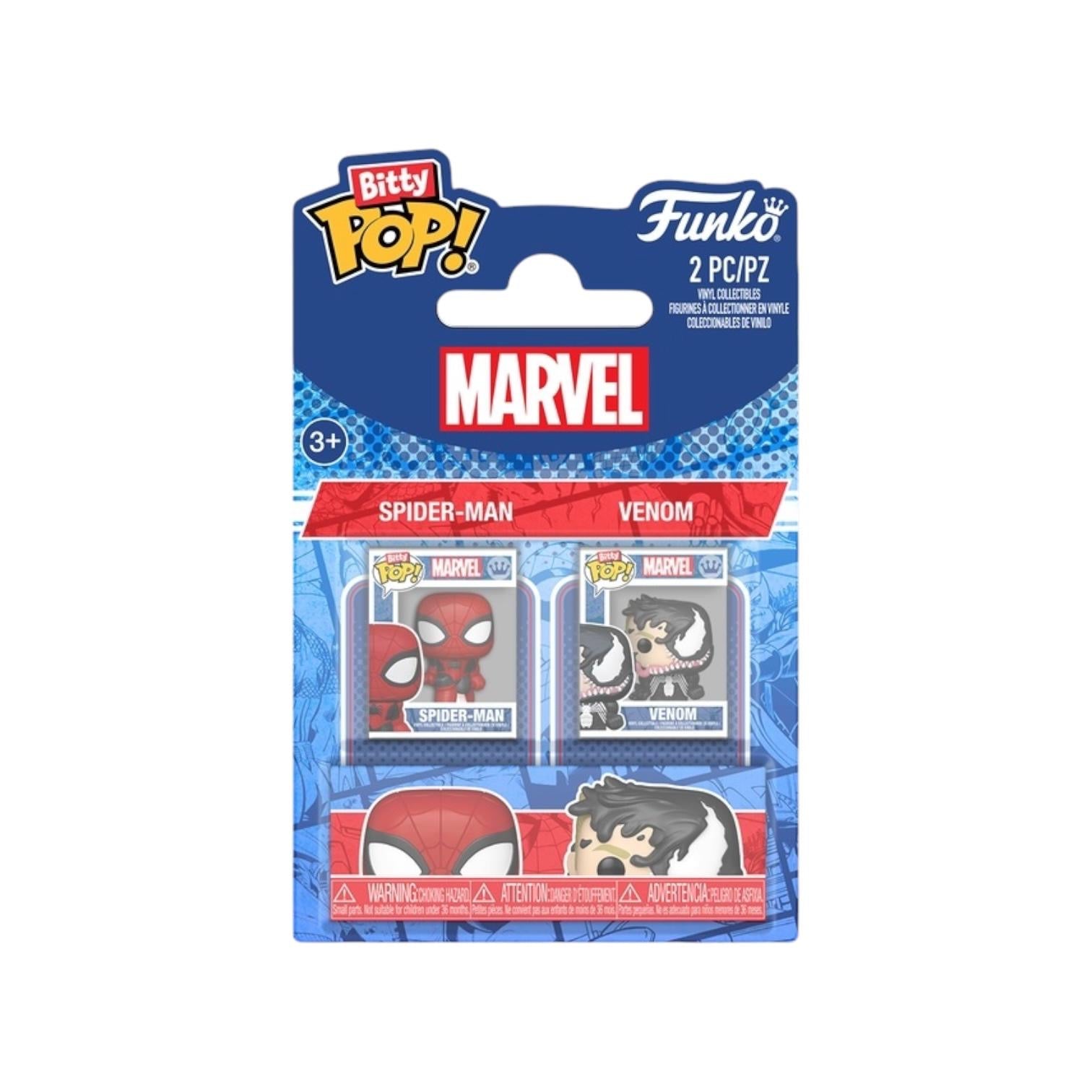 Spider-man & Venom Funko 2 Pack Bitty Pop - Spider-Man