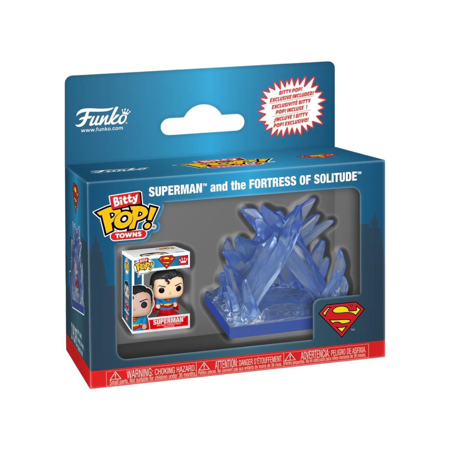 Superman and the Fortress of Solitude Funko Bitty Pop Town - Superman