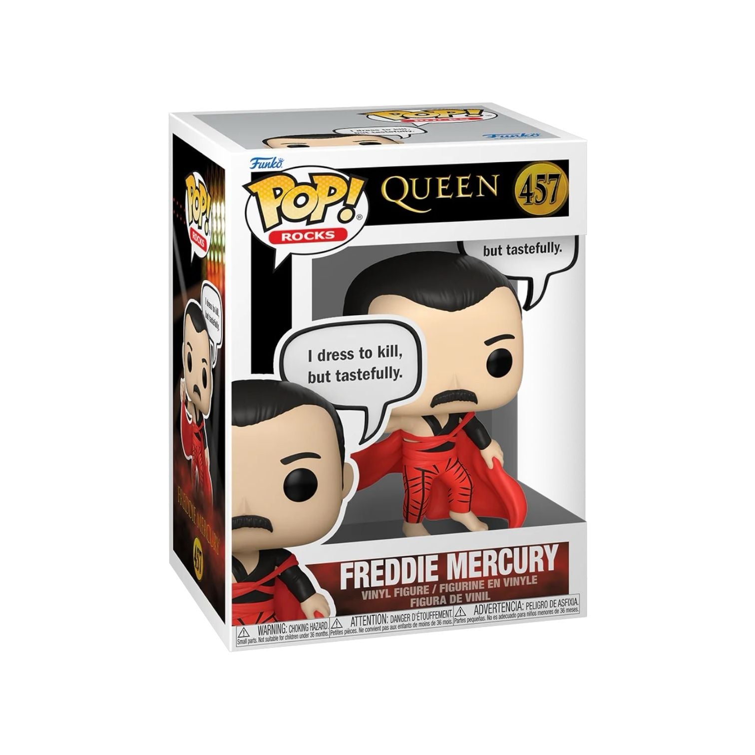 freddy Mercury 457 Funko pop i dress to kill saying pop