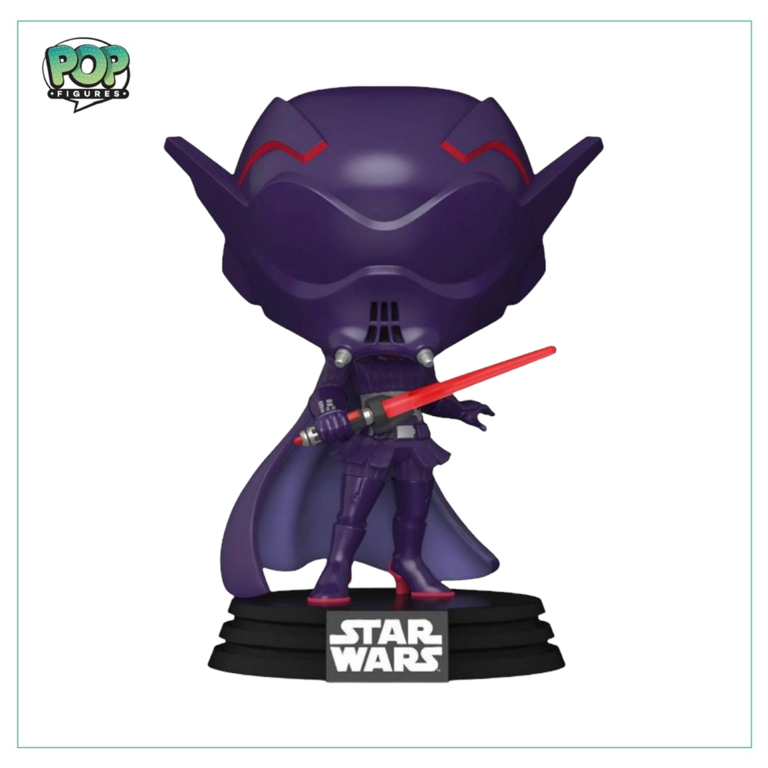 Target exclusive Funko Pop! Star Wars: Visions #03 AM, featuring a glow-in-the-dark design with intricate details.