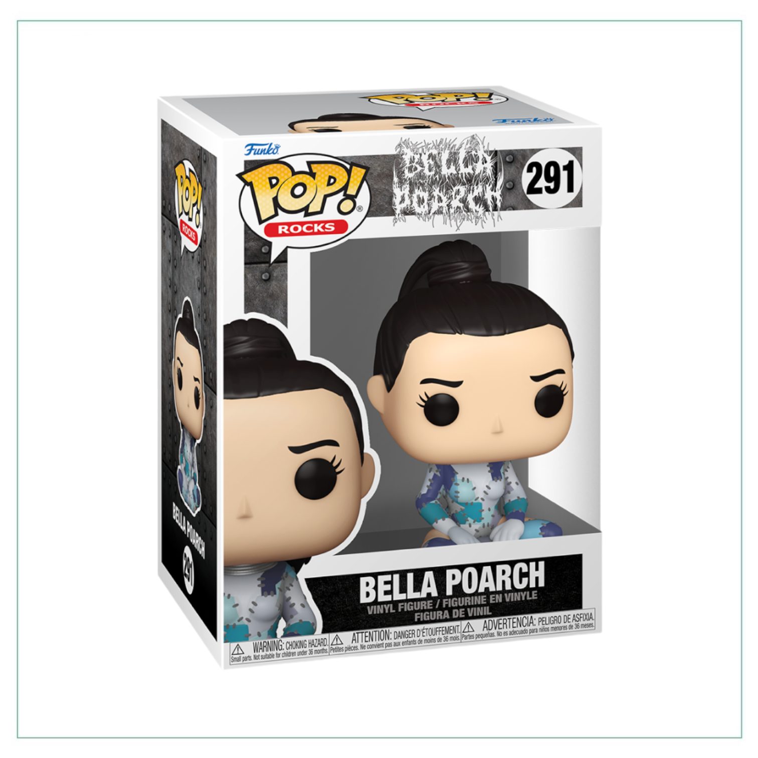 Bella Poarch #291 Funko Pop! Rocks figure, featuring her signature look and playful expression in vibrant colors.