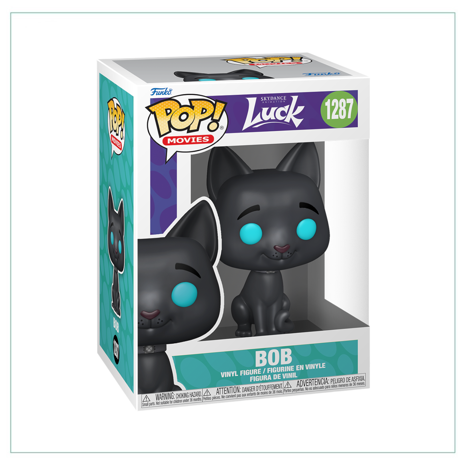 Bob #1287 Funko Pop! collectible, showcasing a cheerful character with bright colors and a fun, quirky style.