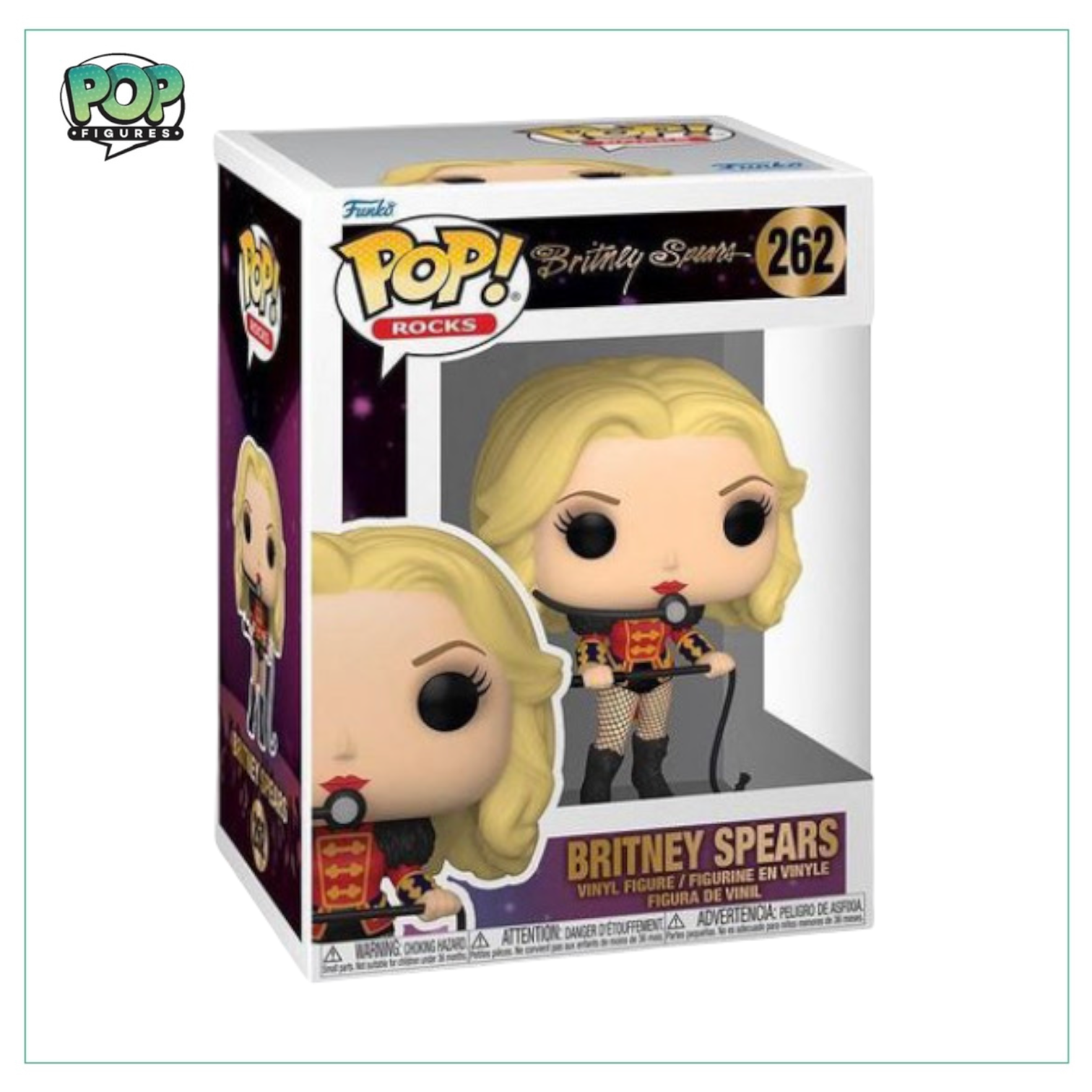 Britney Spears #262 Funko Pop! from Circus, capturing her energetic essence and signature look in a collectible figure.