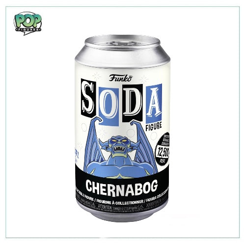 Chernabog Funko Soda Vinyl Figure from Fantasia, limited edition of 12,500 pieces, with a chance of a rare chase variant.
