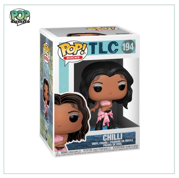 Chilli from TLC represented as a Funko Pop! figure, showcasing her signature style with bright colors and intricate details.