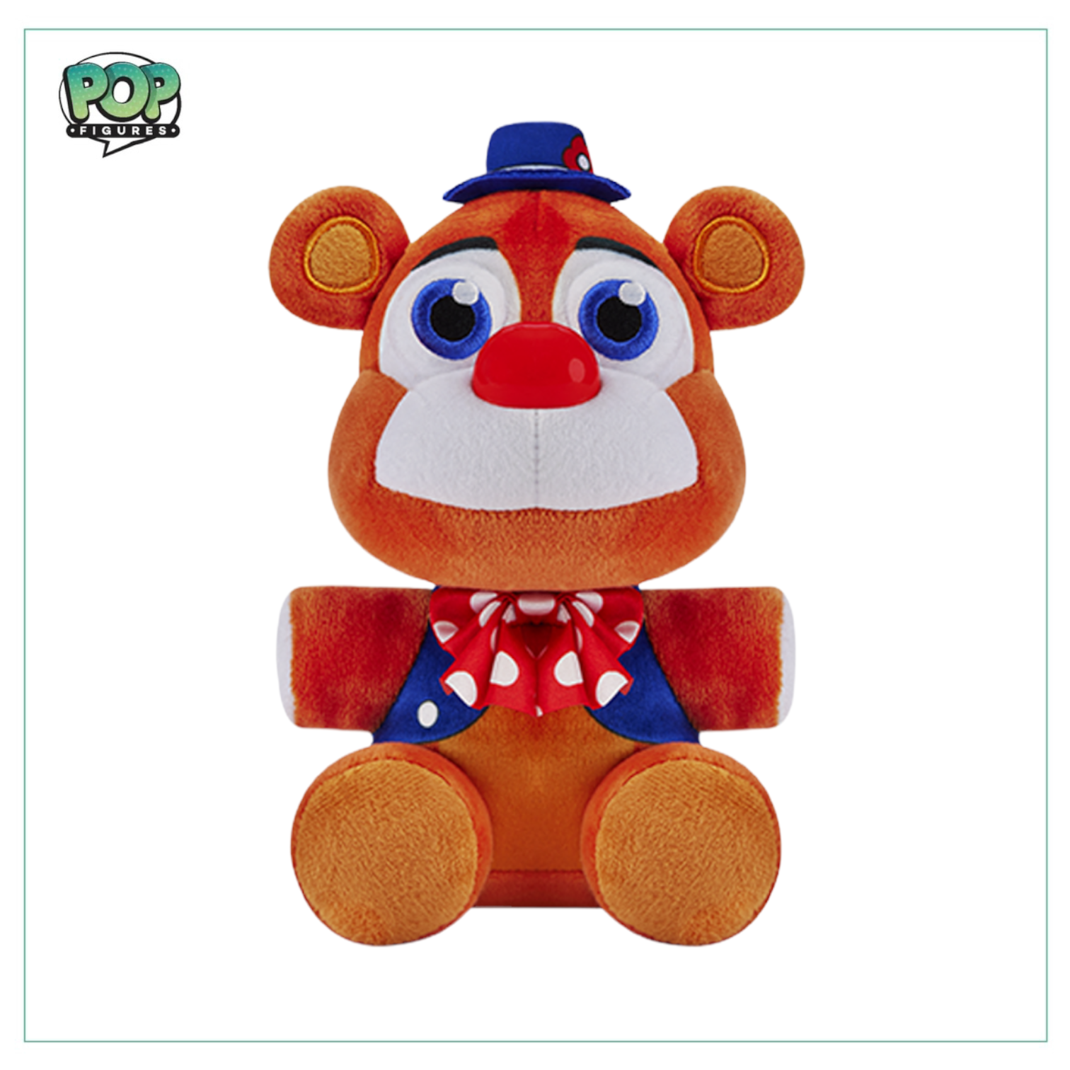 Circus Freddy Funko plush from Five Nights at Freddy's, showcasing vibrant colors and a cheerful, whimsical look.