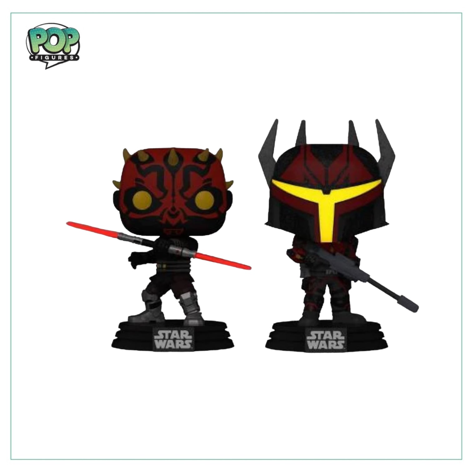 Darth Maul & Gar Saxon (Glows In The Dark) 2 Pack Funko Pop! - Star Wars The Clone Wars - Target Con 2023 Exclusive