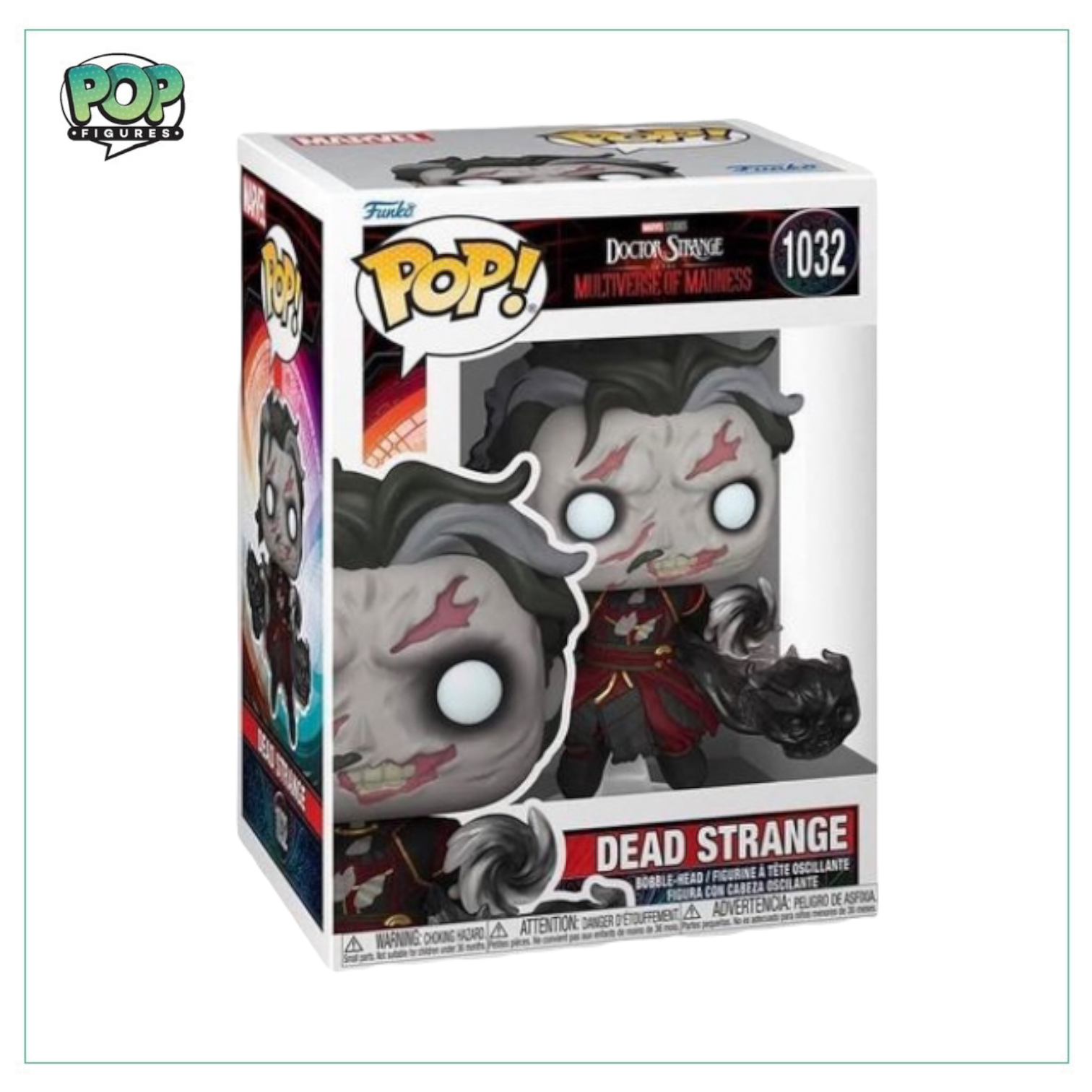Dead Strange Funko Pop! figure, inspired by Dr. Strange and the Multiverse of Madness, showcasing unique design elements.