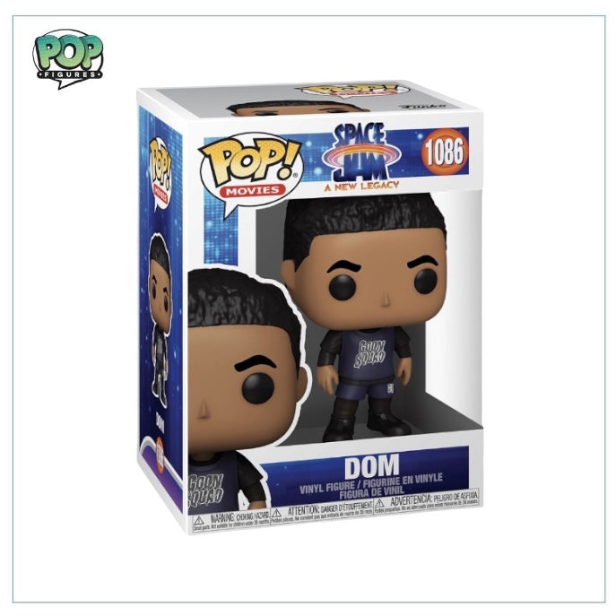 Dom #1086 Funko Pop! figure from Space Jam: A New Legacy, featuring vibrant colors and detailed design.