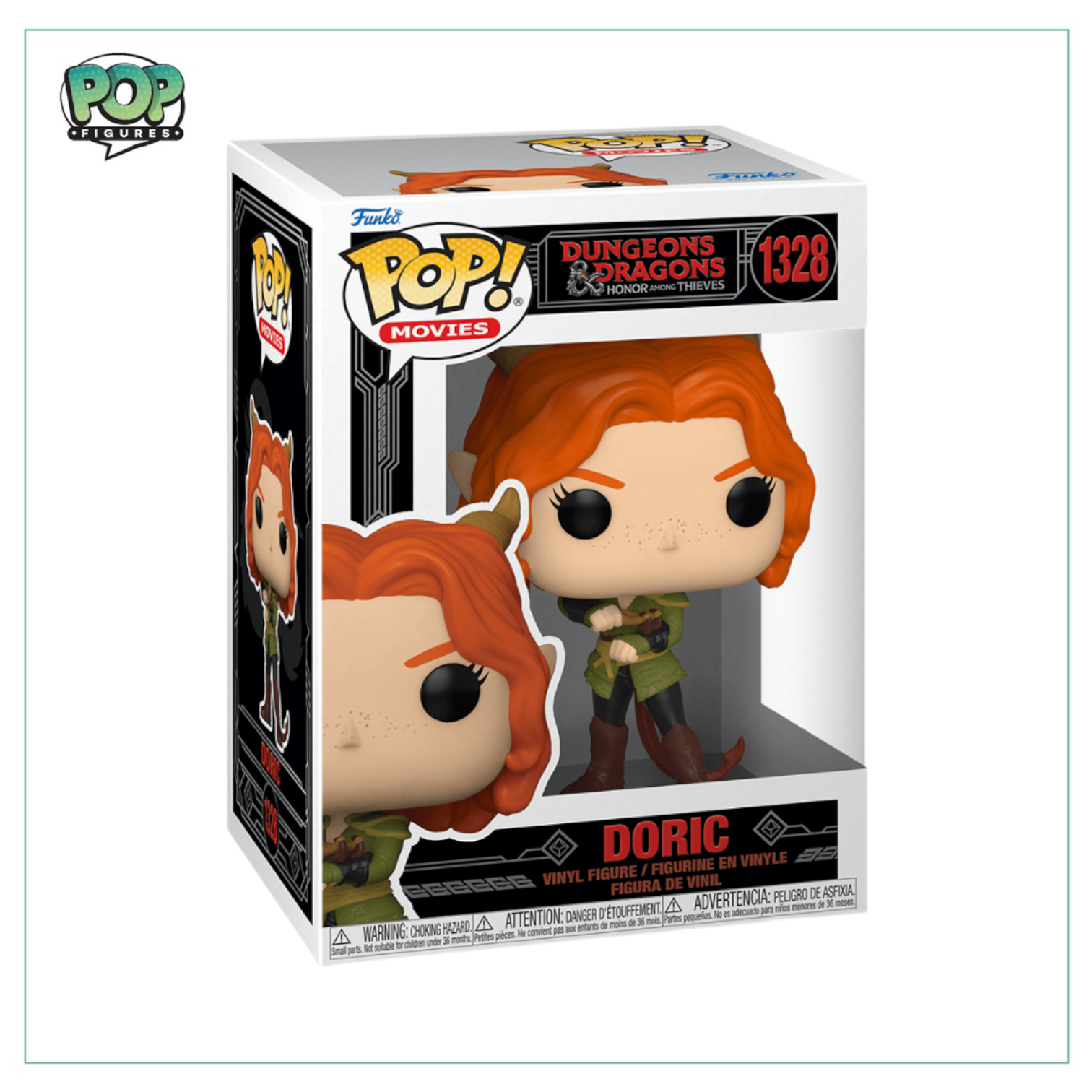 Dungeons & Dragons Doric #1328 Funko Pop! collectible, showcasing the character with intricate details and vivid colors.
